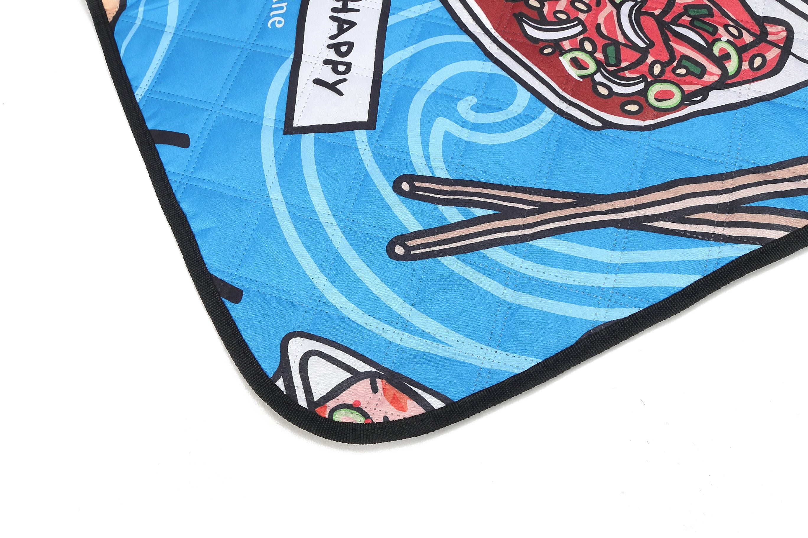Premium Beach Mat for Outdoor Picnics & Sand-Free Relaxation - Poke Competition Blue - Perfect for Beach, Park, and Backyard Use