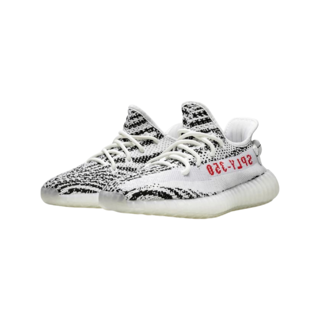 Adidas Yeezy Boost 350 V2 Zebra White Core Black Red Men's Running Shoes - Perfect for Gym Workouts & Streetwear Fashion