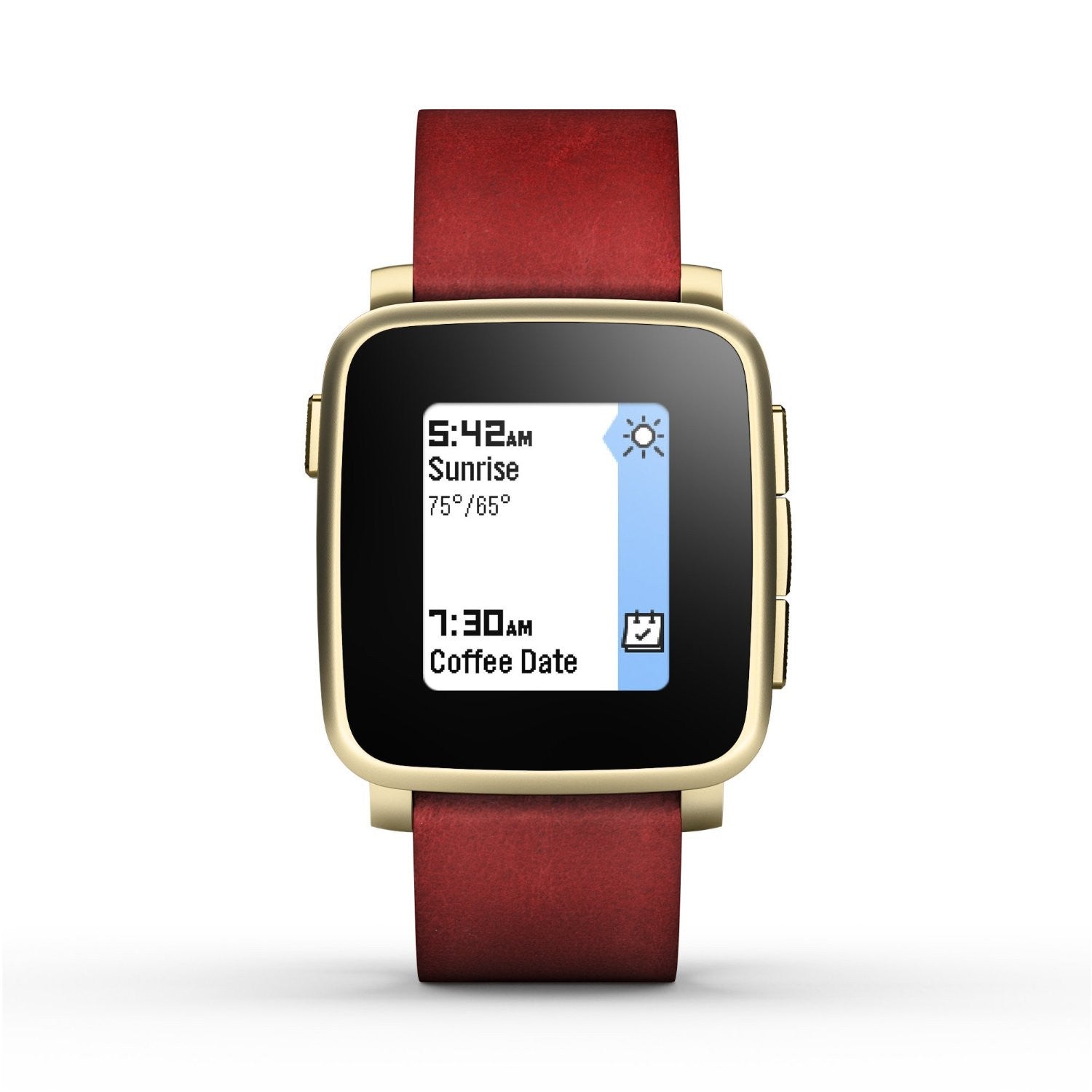 Pebble Time Steel Smartwatch - Compatible with Apple iPhone & Android Phones - Fitness Tracking, Notifications, Waterproof for Running, Swimming & Daily Use