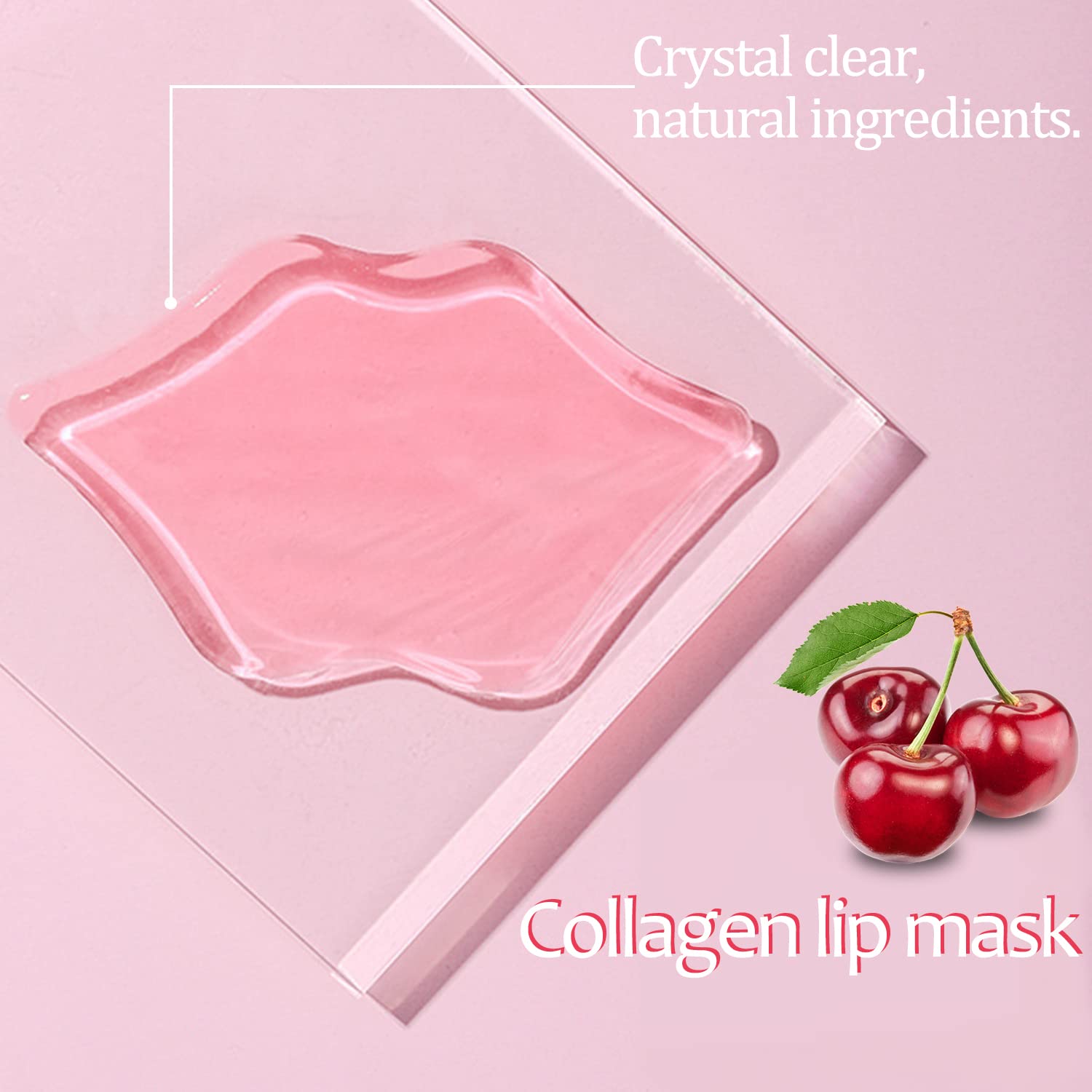 30 Pieces Collagen Crystal Lip Masks - Hydrating Lip Treatment Gel Pads for Dry & Cracked Lips, Anti-Aging & Nourishing Lip Care, Remove Dead Skin - Perfect for Night Routine, Winter Lip Care & Makeup Prep