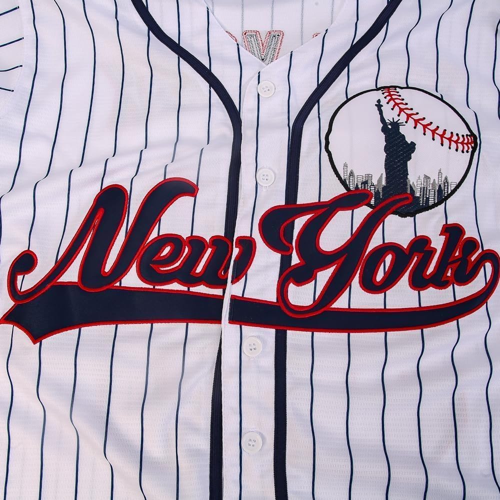 New York 99 Stitched Youth Baseball Jerseys - Kids Hip Hop Shirts for Boys, Christmas Party Gifts & Sports Events