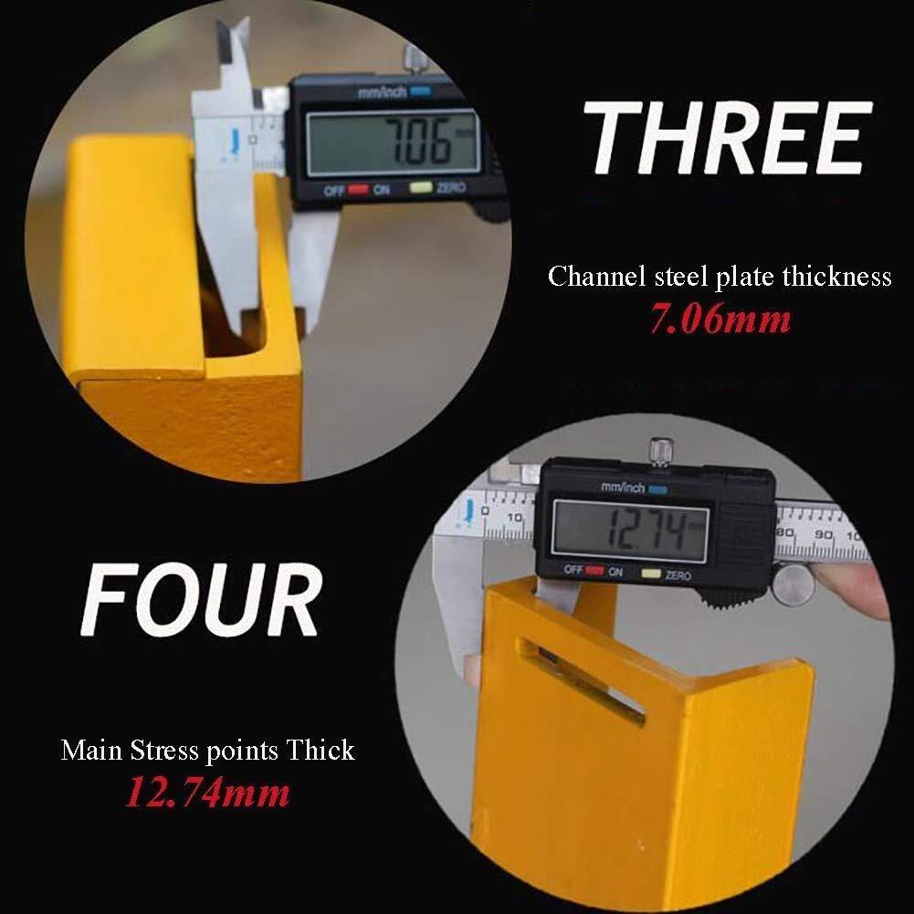 Heavy Duty Parking Latch Barrier - Triangle Channel Lock Collision Prevention System for Car Spaces, Fixed Bollard Without Padlock - Perfect for Shopping Malls, Office Buildings & Residential Parking Lots