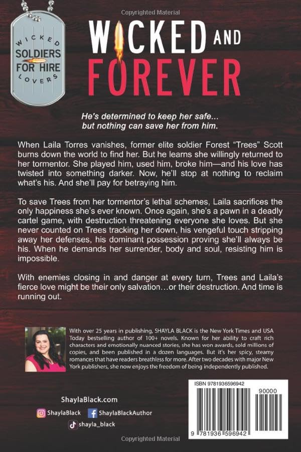 Wicked and Forever (Trees & Laila, Part Two) - Wicked Lovers: Soldiers For Hire - Military Romance Novel for Adults - Perfect for Beach Reading & Book Club Discussions
