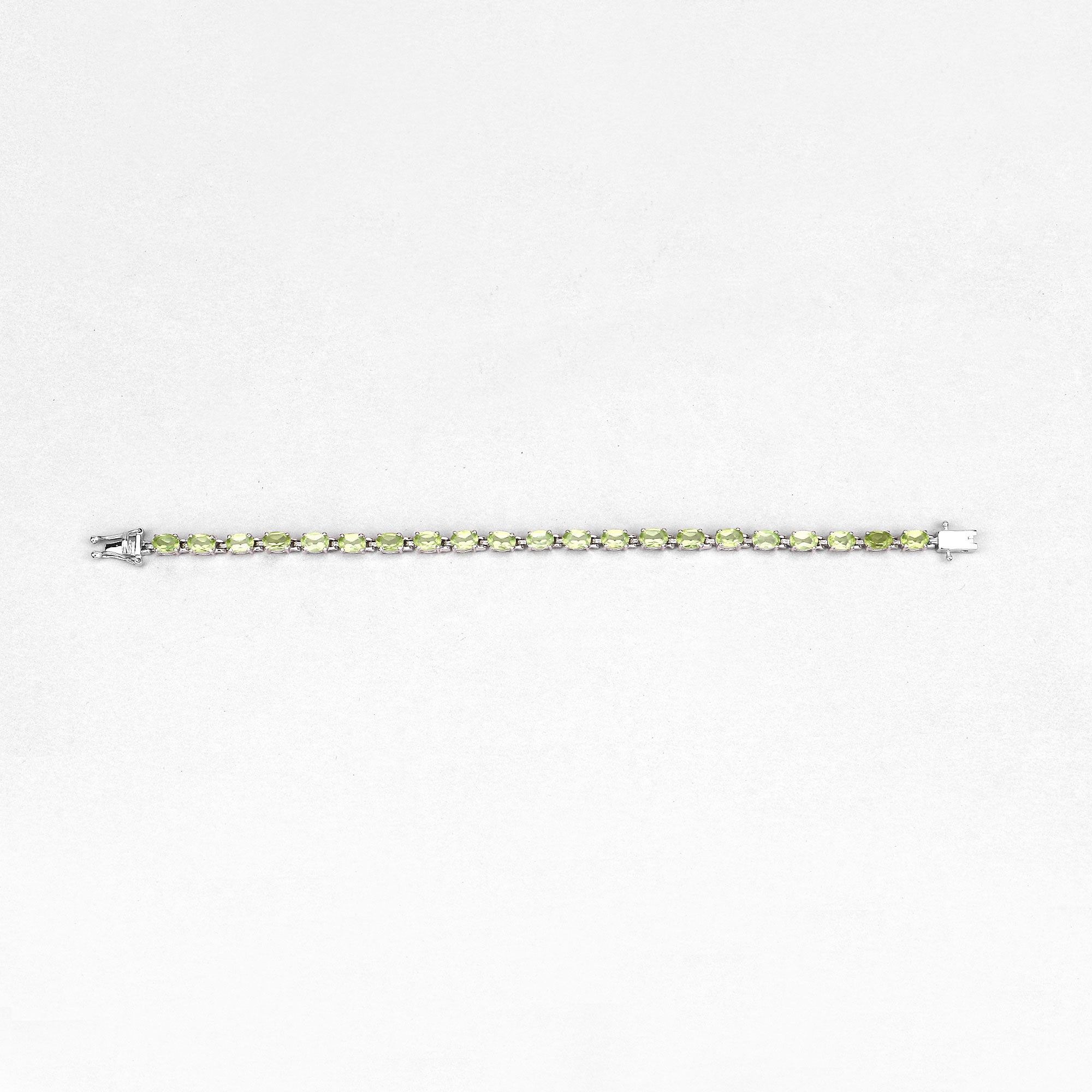 Natural Green Peridot Tennis Bracelet for Women - 14K Gold Plated Elegant Jewelry Gift for Birthday, Anniversary & Special Occasions | Perfect for Weddings, Parties & Everyday Wear