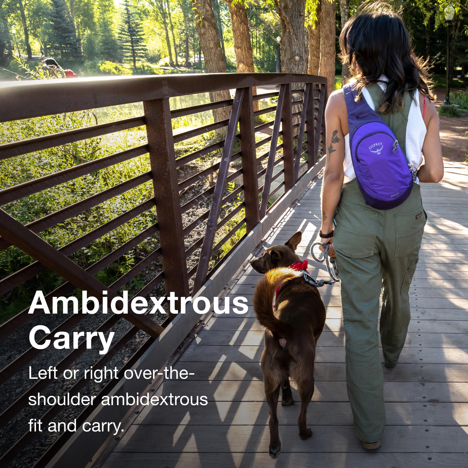 Osprey Daylite Shoulder Sling Bag - Lightweight & Durable Crossbody Pack for Hiking, Travel & Everyday Use - Night Shift Blue