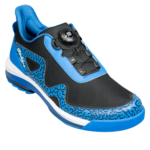 KR Strikeforce TPC Gladiator Blue/Black High Performance Left Handed Bowling Shoes for Men - Perfect for League Play & Tournament Bowling