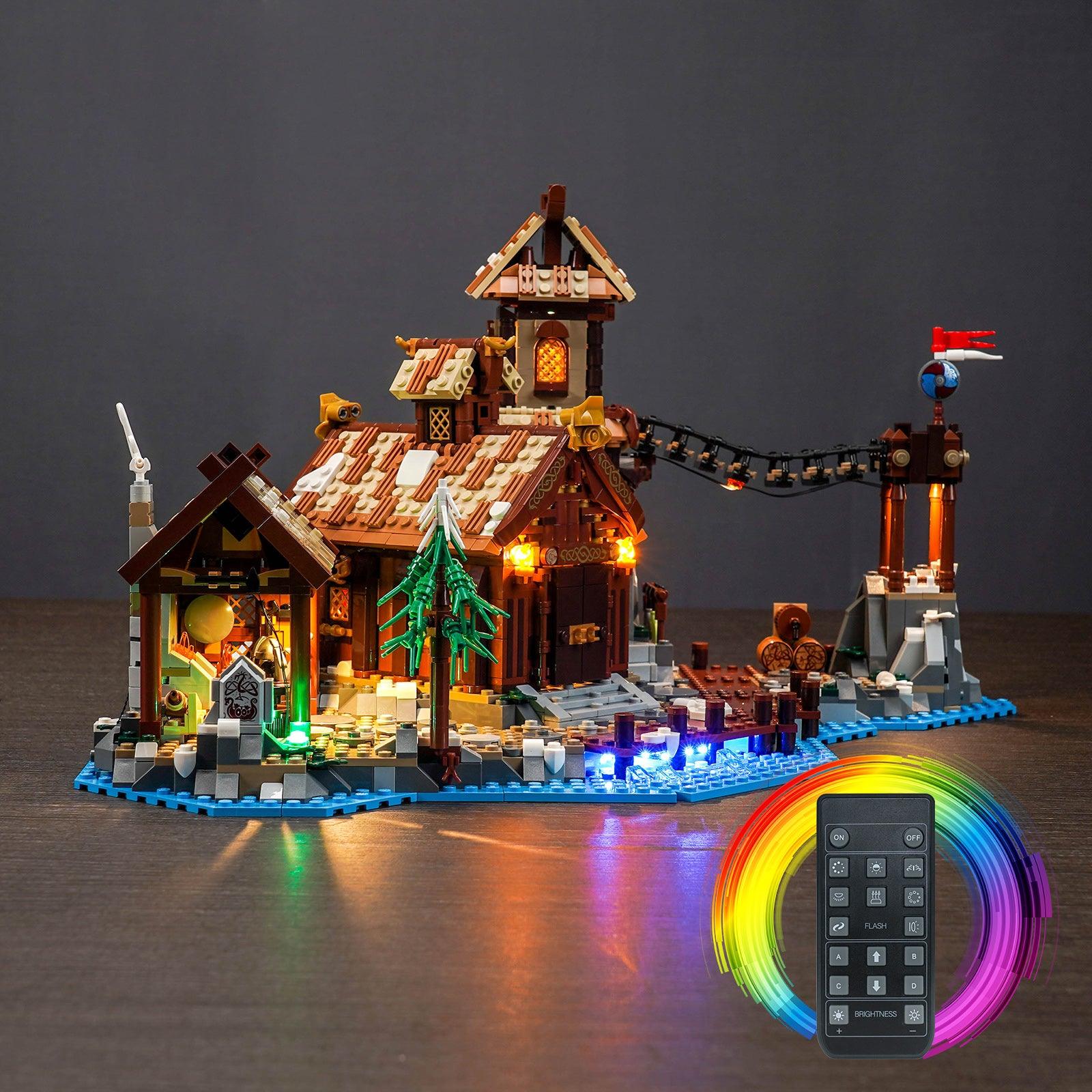 LEGO Ideas Viking Village 21343 Lighting Kit - LED Light Set for LEGO Building Blocks - Perfect for Home Decor, Display & Gift Giving