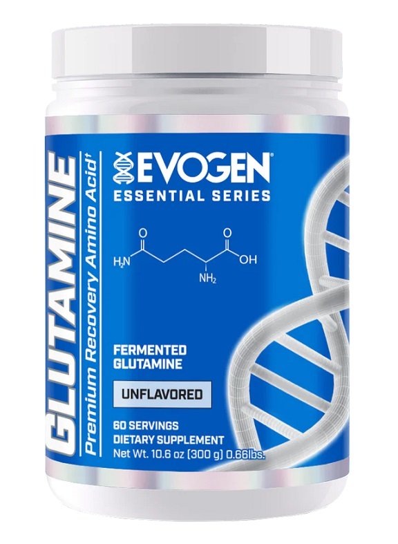Evogen Glutamine Powder Unflavored 300g - Pure L-Glutamine Supplement for Muscle Recovery, Immune Support & Digestive Health - Ideal for Athletes, Bodybuilders & Fitness Enthusiasts Post-Workout