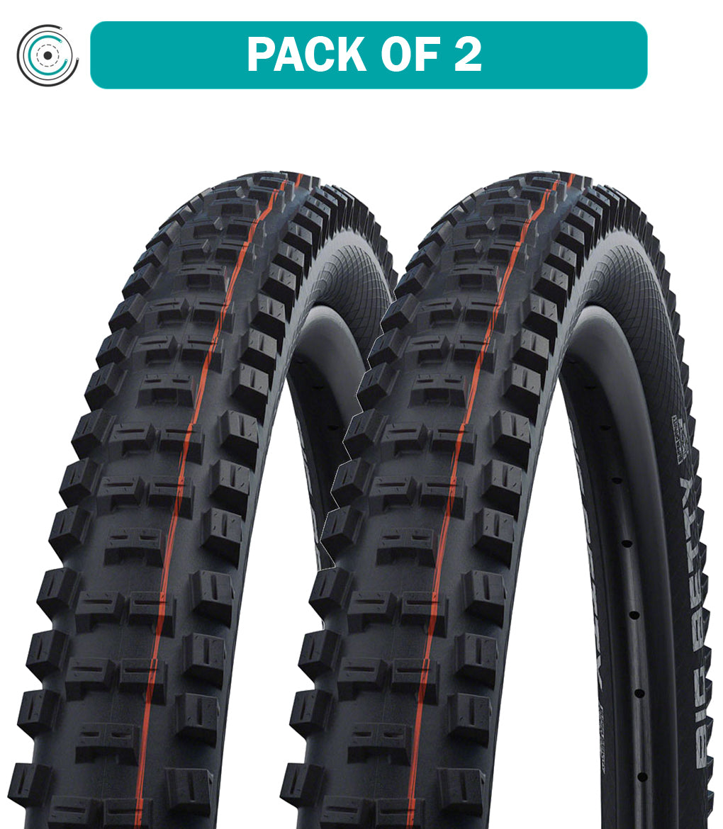 2 Pack Schwalbe Big Betty MTB Tires 27.5x2.4 Tubeless Ready - Addix Soft Compound for Trail & Enduro Riding - Perfect for Mountain Biking Adventures