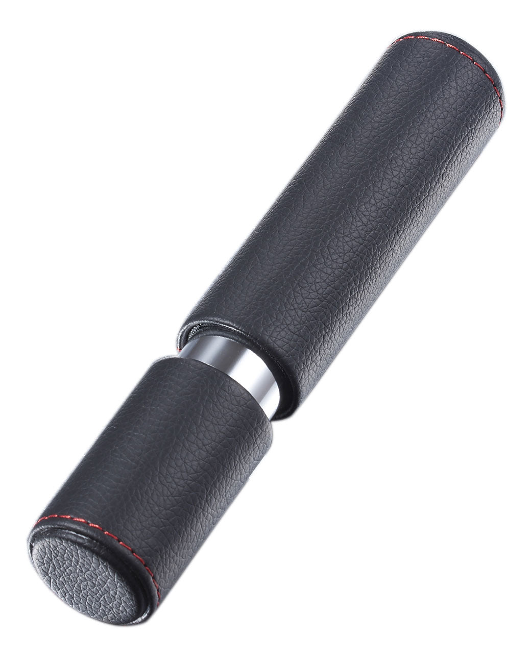 Visol Tristan Black Leather Stainless Steel Cigar Tube - Holds 60 RG Cigars | Premium Travel Humidor for Cigar Aficionados | Perfect for Outdoor Adventures & Gifts