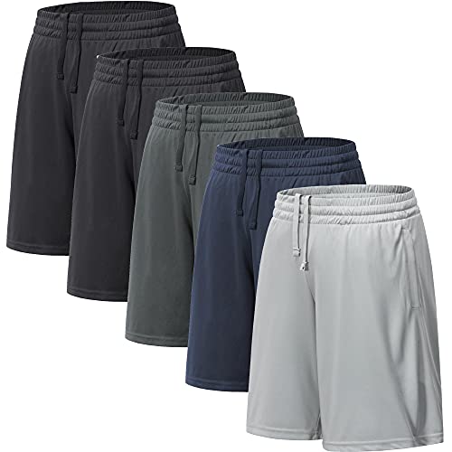 5 Pack Black, Black, Navy, Dark Grey, Light Grey
