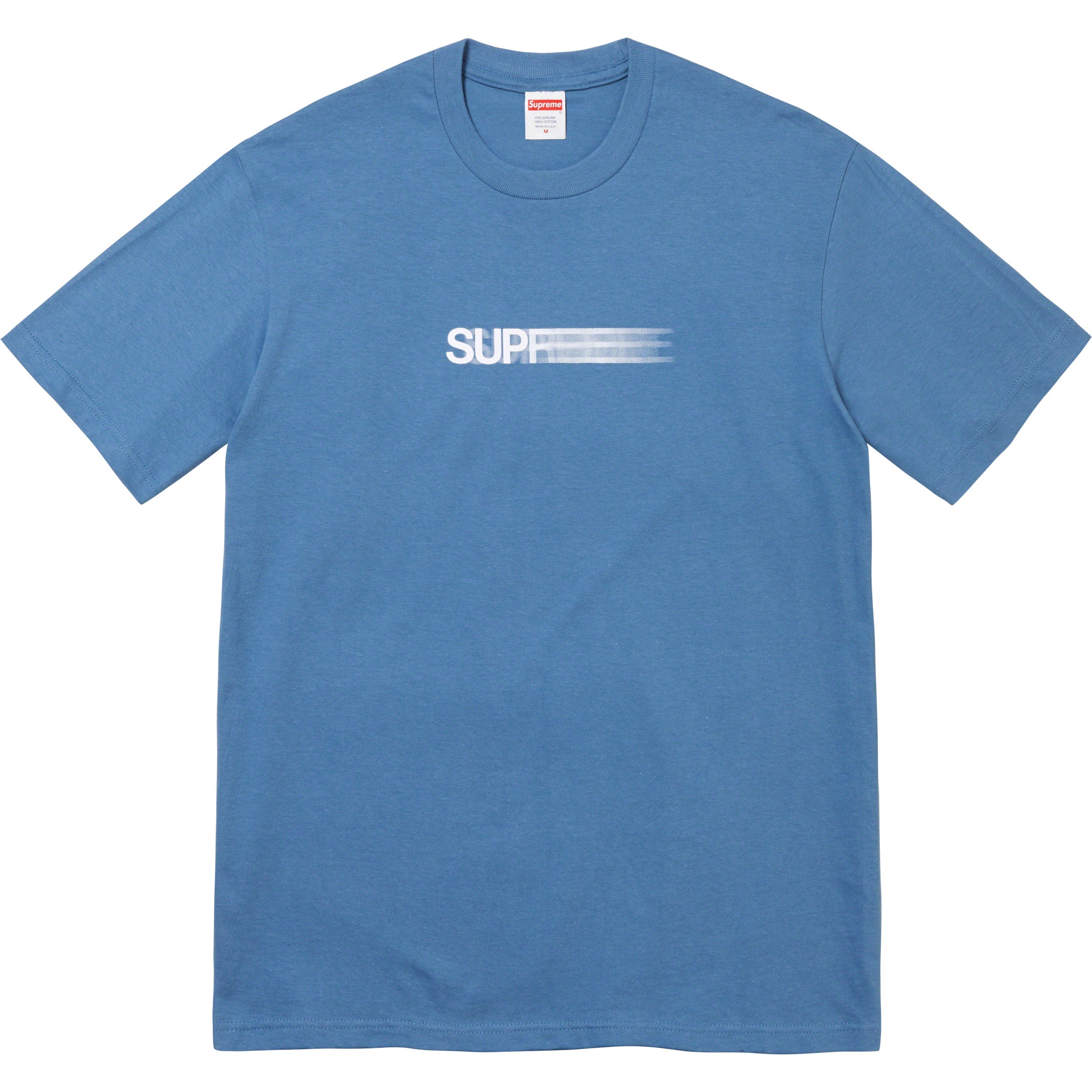 Supreme Motion Logo T-Shirt - Blue Short Sleeve Tee for Men | Streetwear Fashion & Casual Wear | Perfect for Urban Style & Everyday Outfits