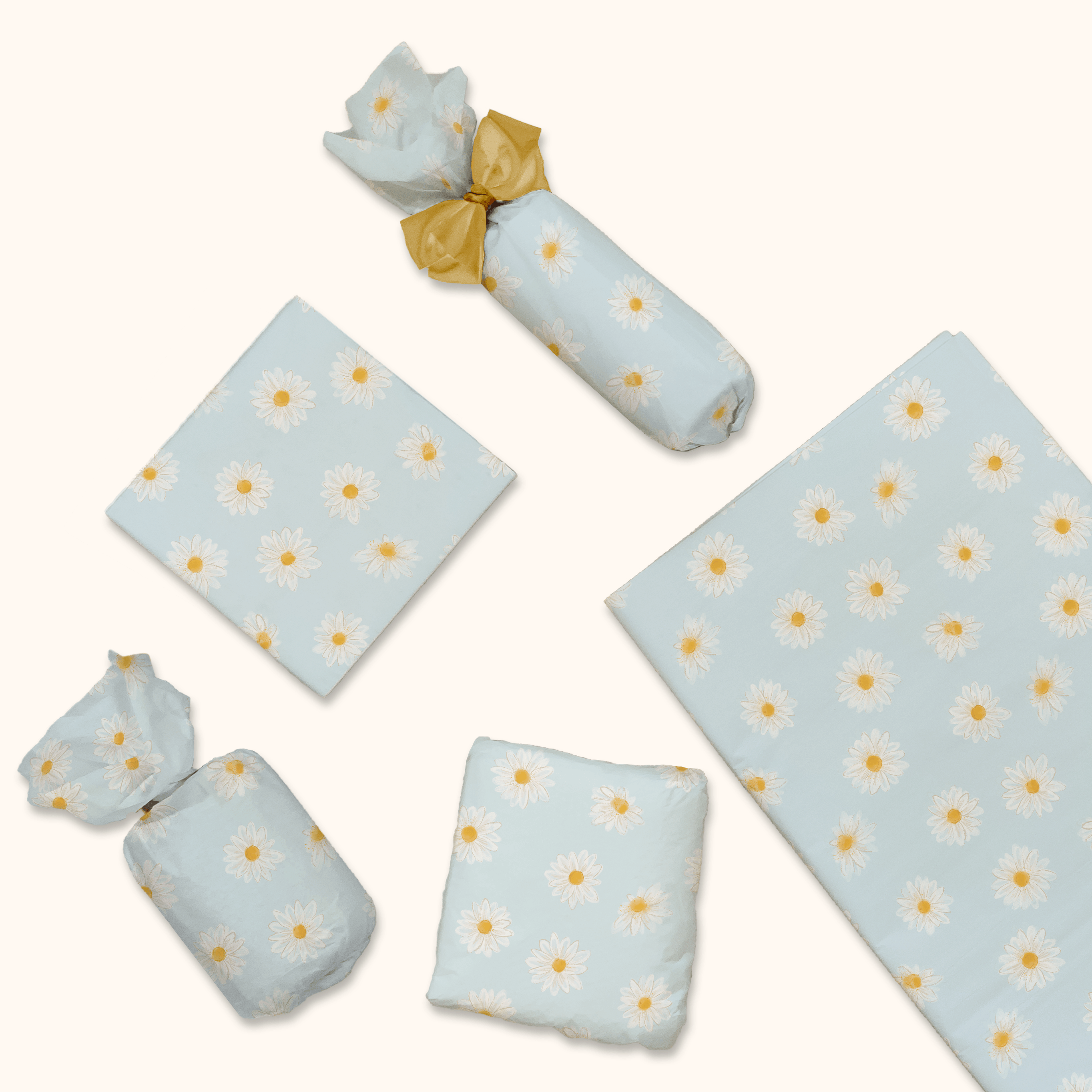 Premium Daisies Tissue Paper - Floral Design for Gift Wrapping, Party Decorations & DIY Crafts - Bulk Pack of 50 Sheets