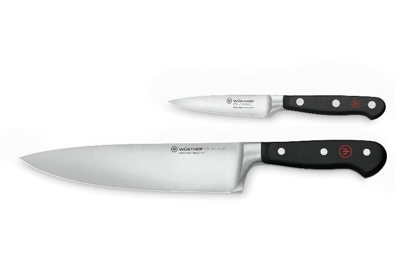Wusthof Classic 2-Piece Starter Knife Set with 8-Inch Chef's Knife - Perfect for Home Cooking & Professional Kitchens