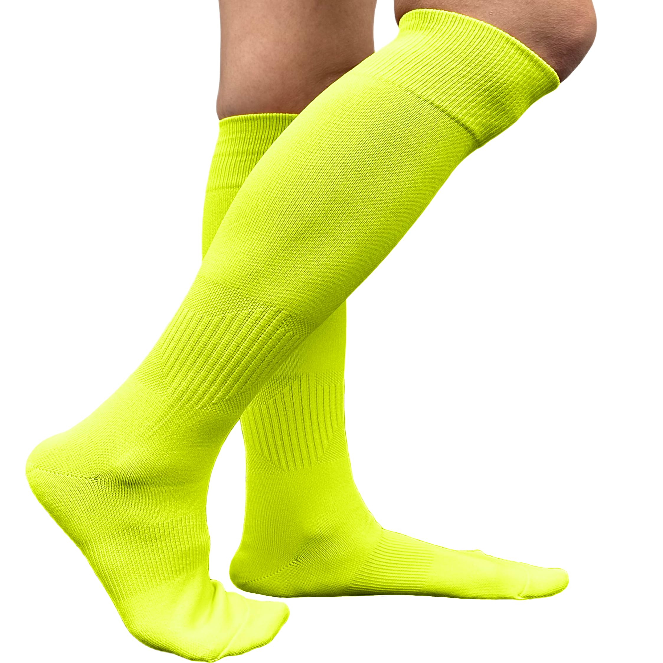 Affordable Polyester Soccer Knee High Socks - Breathable Team Sports Socks for Men & Women - Perfect for Soccer, Football, Running and Gym Workouts