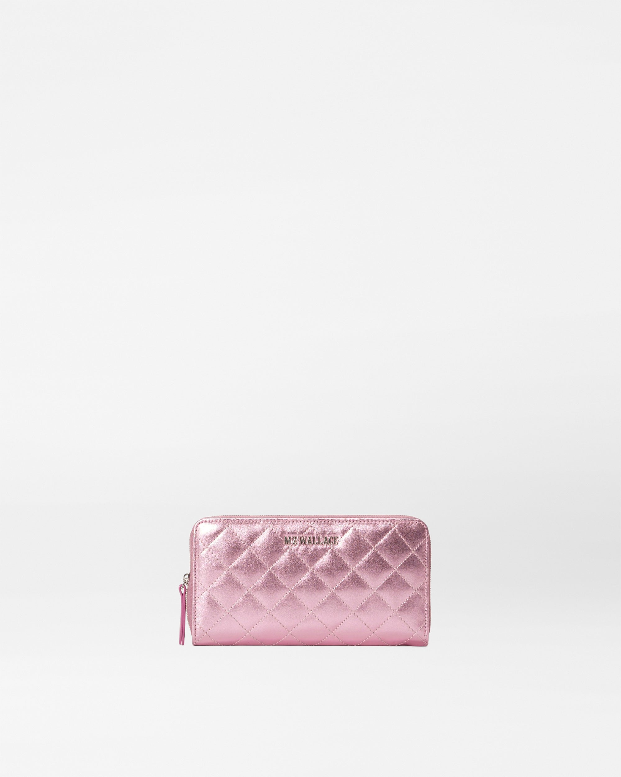 Genuine Rosa Leather Long Zip Round Wallet for Women - Stylish & Secure Coin Purse for Everyday Use, Travel, and Gifting