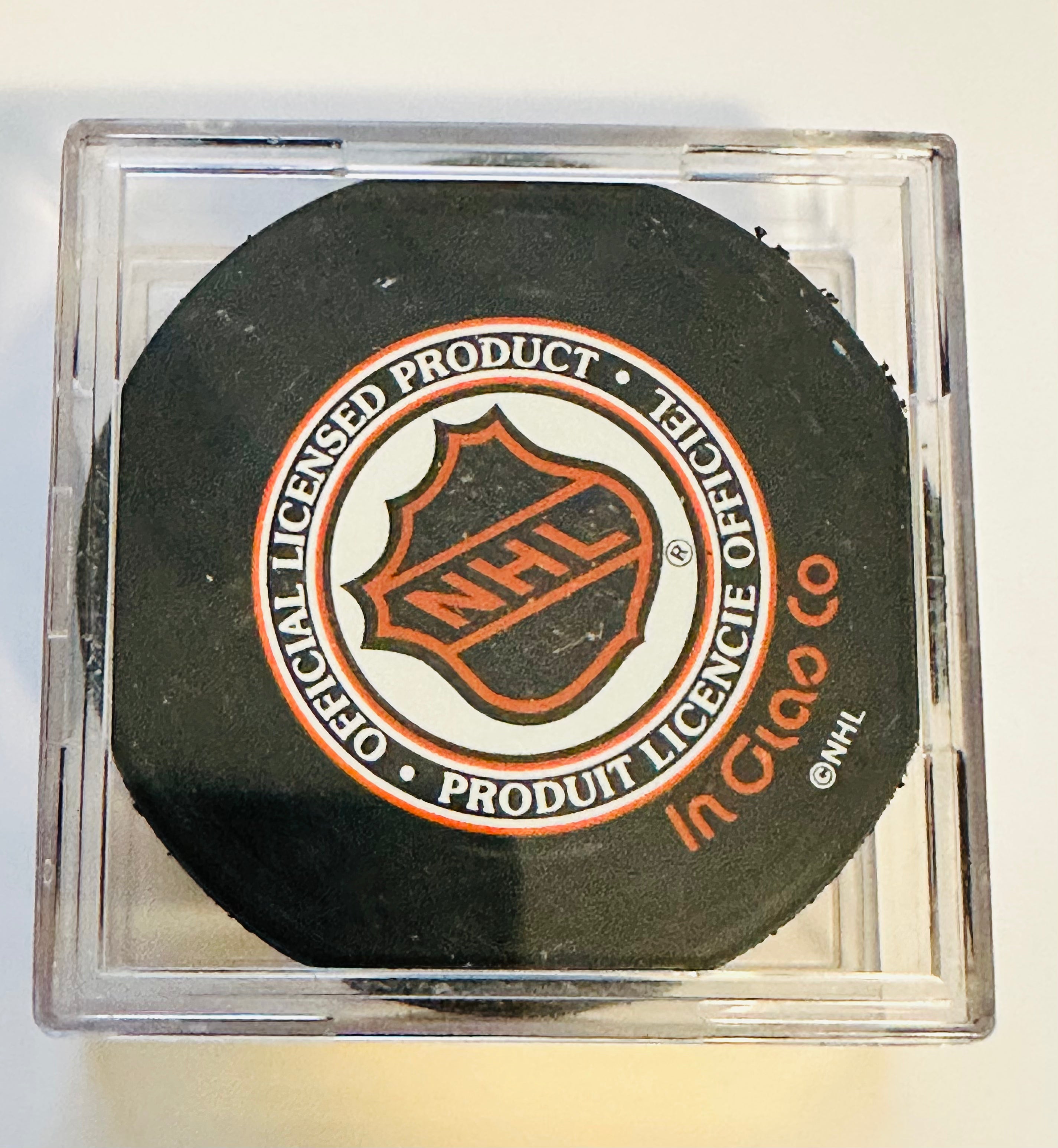 Authentic Red Kelly Autographed Hockey Puck with Display Holder - Legendary NHL Player Collectible - Includes COA for Memorabilia Fans & Sports Enthusiasts - Perfect for Man Cave, Sports Bar Decor or Hockey Gift