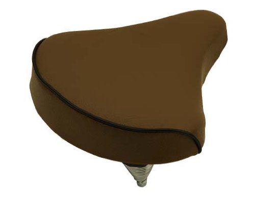Lowrider Beach Cruiser Saddle 209 Brown - Premium Bike Seat for Cruiser, Chopper, Fixie, Road & Mountain Bicycles | Comfortable & Durable Bicycle Seat Replacement | Perfect for Beach Rides, Commuting & Urban Cycling