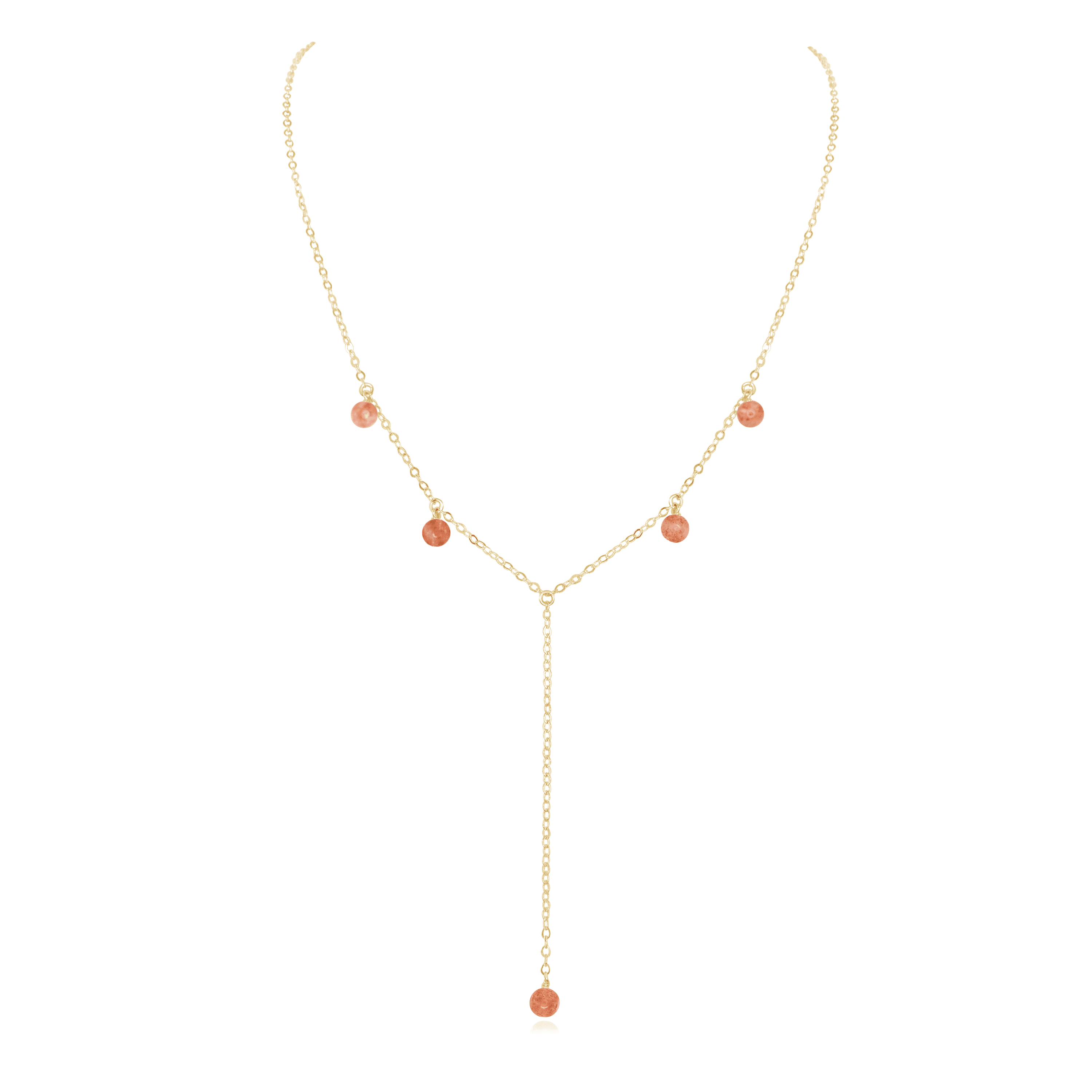 Sunstone Boho Lariat Necklace - Handmade Bohemian Layering Jewelry for Women | Perfect for Festivals, Weddings & Everyday Boho Chic Style