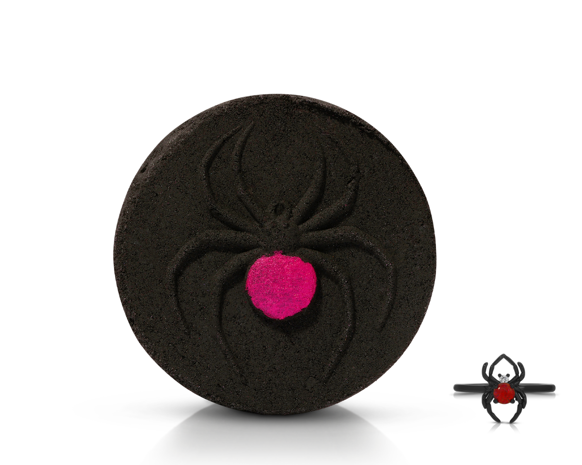 Black Widow Bath Bomb - Luxury Spa Relaxation for Women & Men - Perfect for Stress Relief & Self-Care at Home