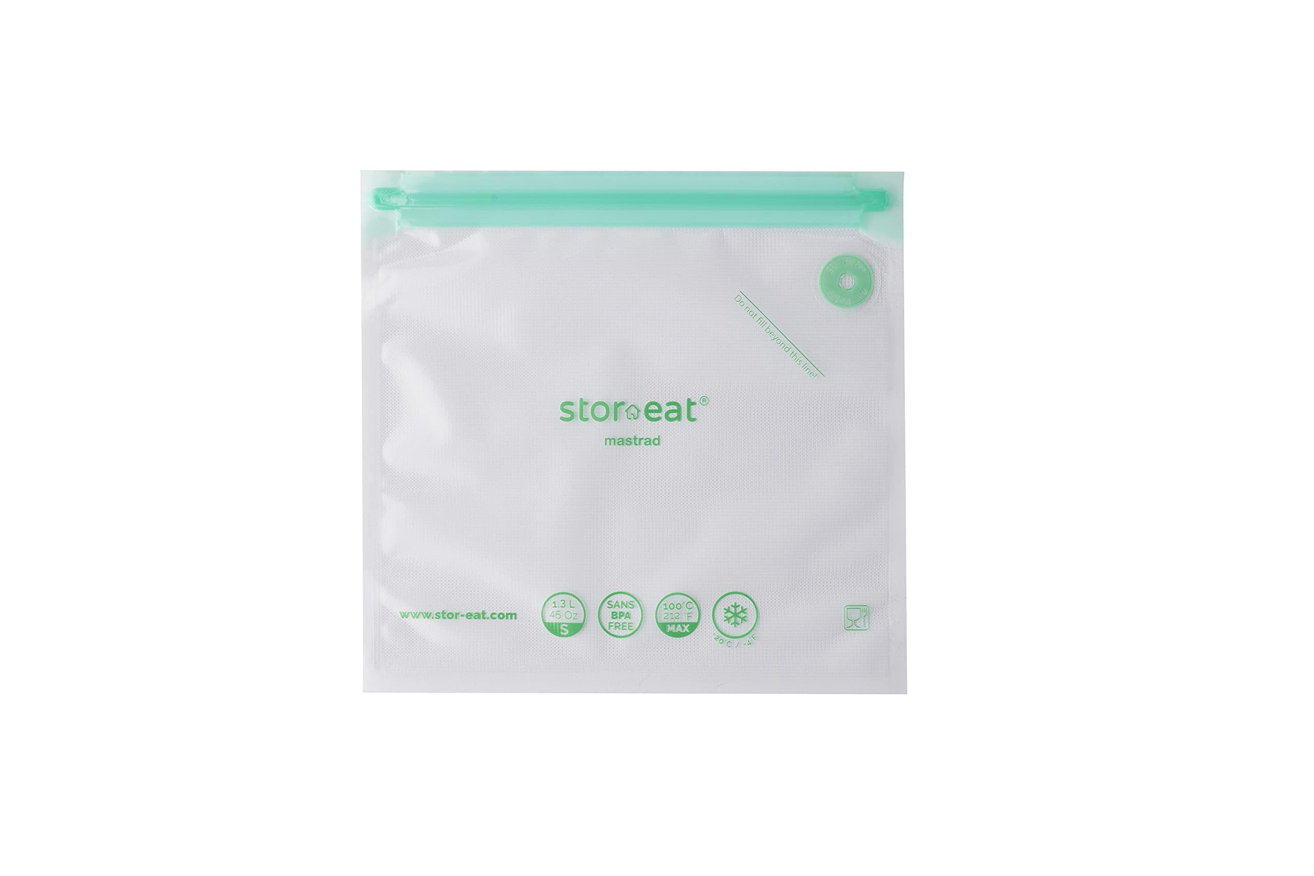 MASTRAD Stor’eat Smart Bags S - 10 Pack Reusable Sous Vide Cooking Bags for Healthy Meals | 8.7