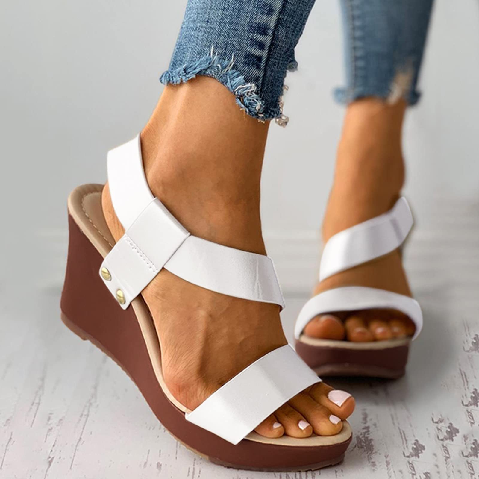 Women's Platform Wedge Sandals - Mini Boots & Heeled Beach Shoes for Women | Comfortable & Stylish Summer Footwear for Outdoors, Parties, and Casual Wear
