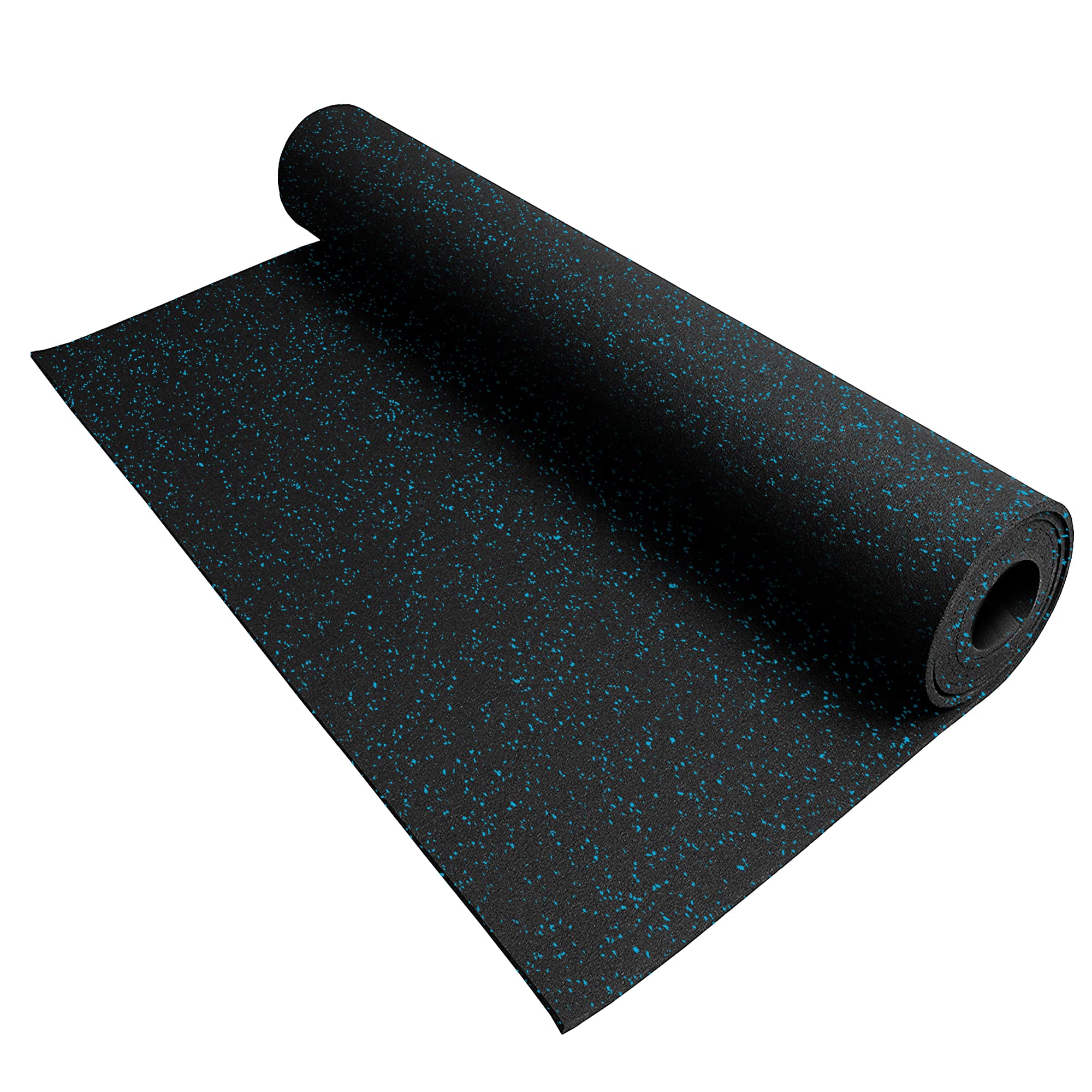 IncStores 8mm Thick Heavy-Duty Rubber Flooring Roll - Recycled & Flexible Gym Flooring Mats for Basement, Home Gym, Garage & Trailer - Durable Shock-Absorbent Floor Protection (Blue, 3-Pack) | Perfect for Workout Areas, Playrooms & Workshop Safety