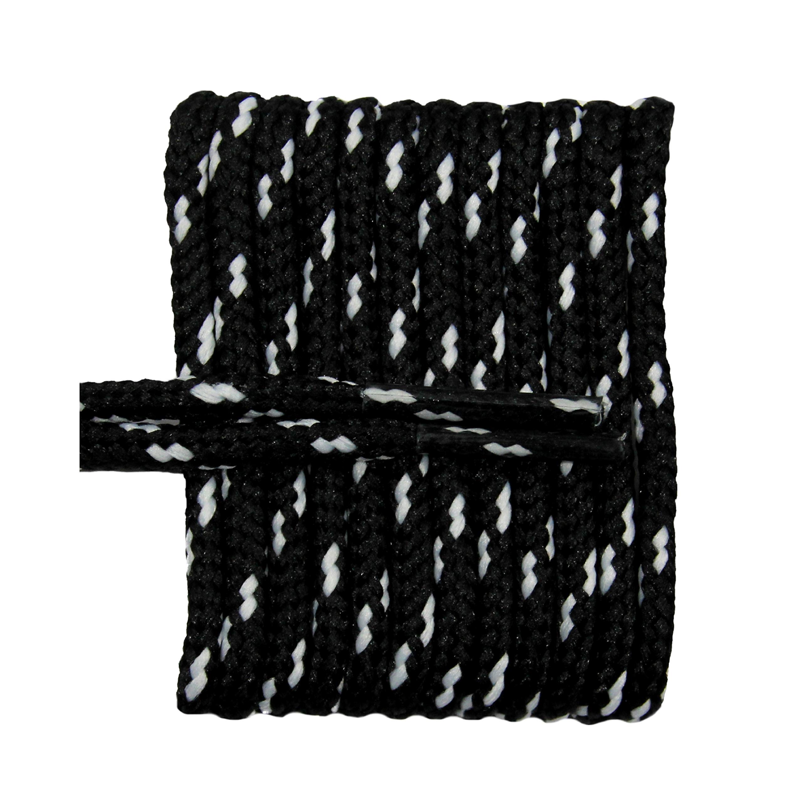FeetPeople Round Cotton Shoe Laces for Boots & Sneakers - Durable & Comfortable Laces for Hiking, Work Boots & Casual Shoes