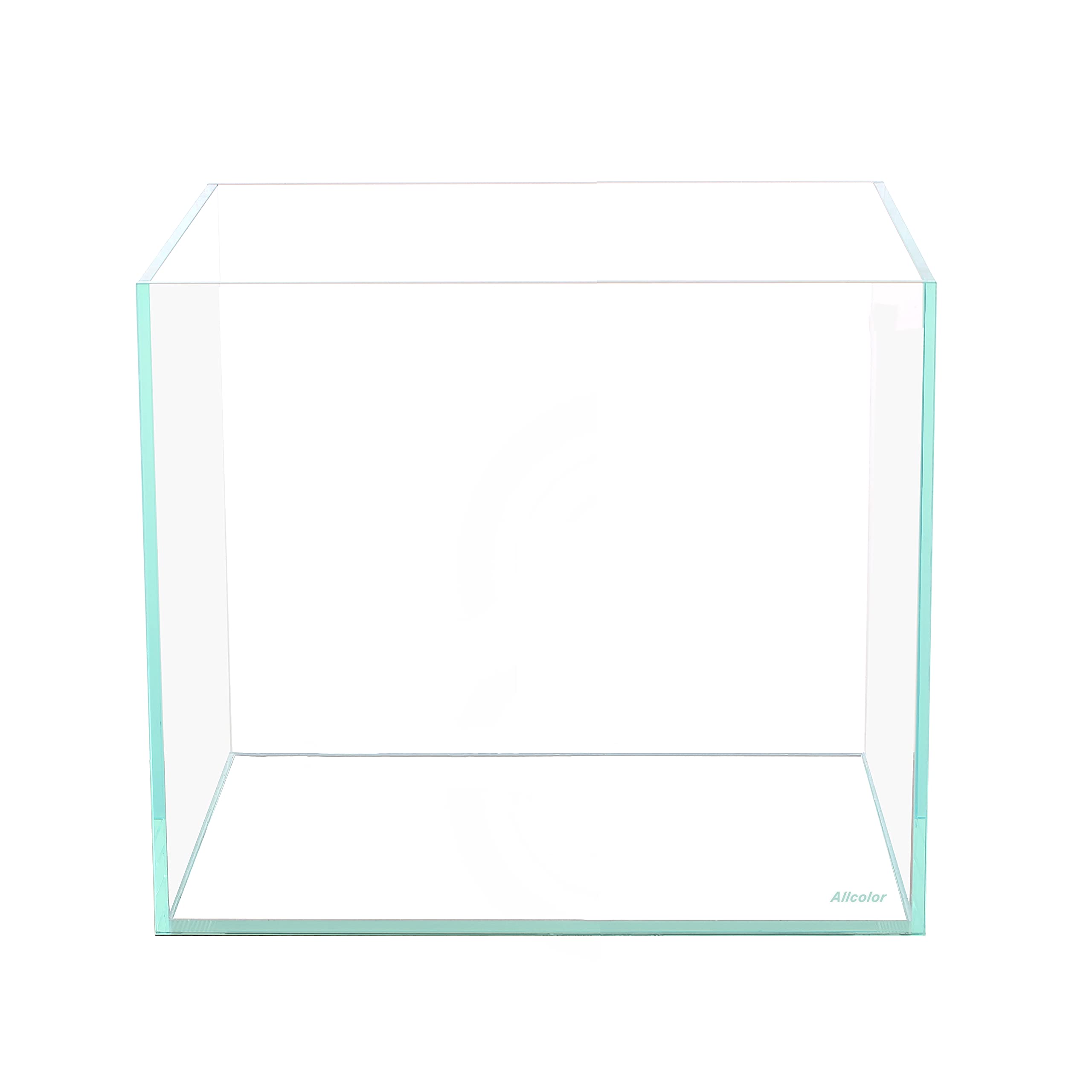Ultra Clear Rimless Aquarium Tank 2-22 Gallons Low Iron Glass (7 Gallon with Top Glass Canopy) - Perfect for Home Office, Living Room Decor & Fish Breeding Setup
