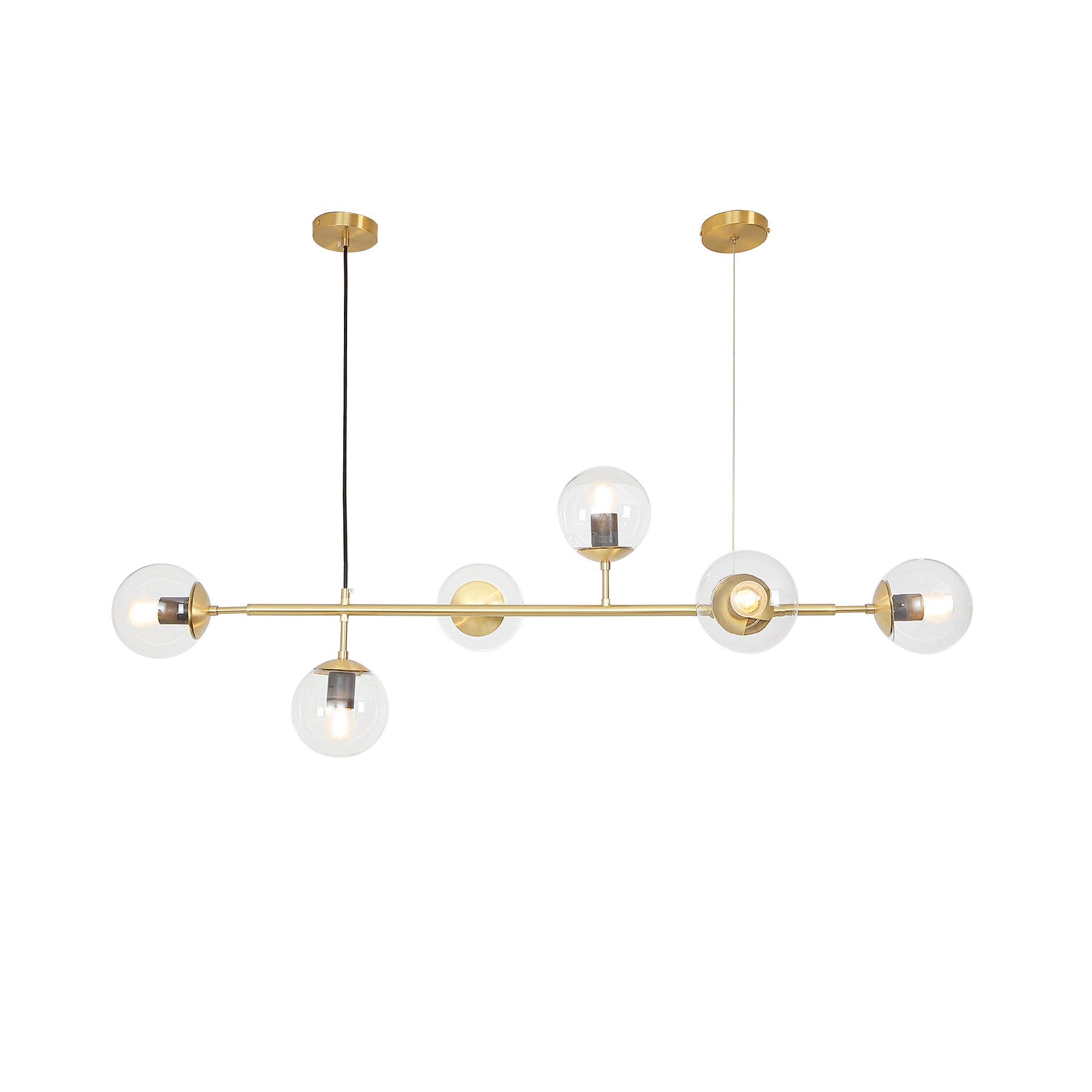 Elegant Orb Chandeliers - Modern Crystal Ceiling Light Fixtures for Dining Room, Bedroom & Living Room Decor