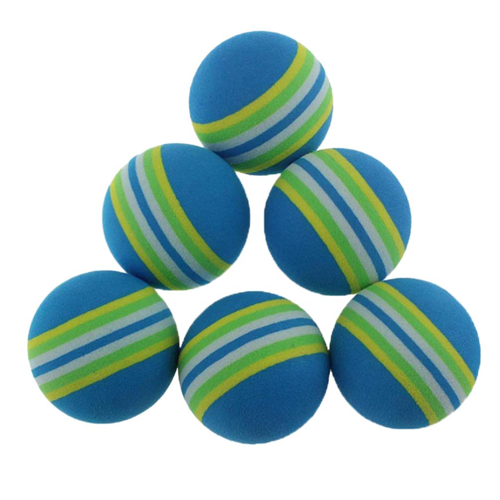 42mm Foam Golf Balls - 8 Pack Rainbow Soft Elastic Practice Baseballs for Indoor & Outdoor Golf Training, Pickleball, Sports & Backyard Games - Colorful Practice Balls for Kids & Adults