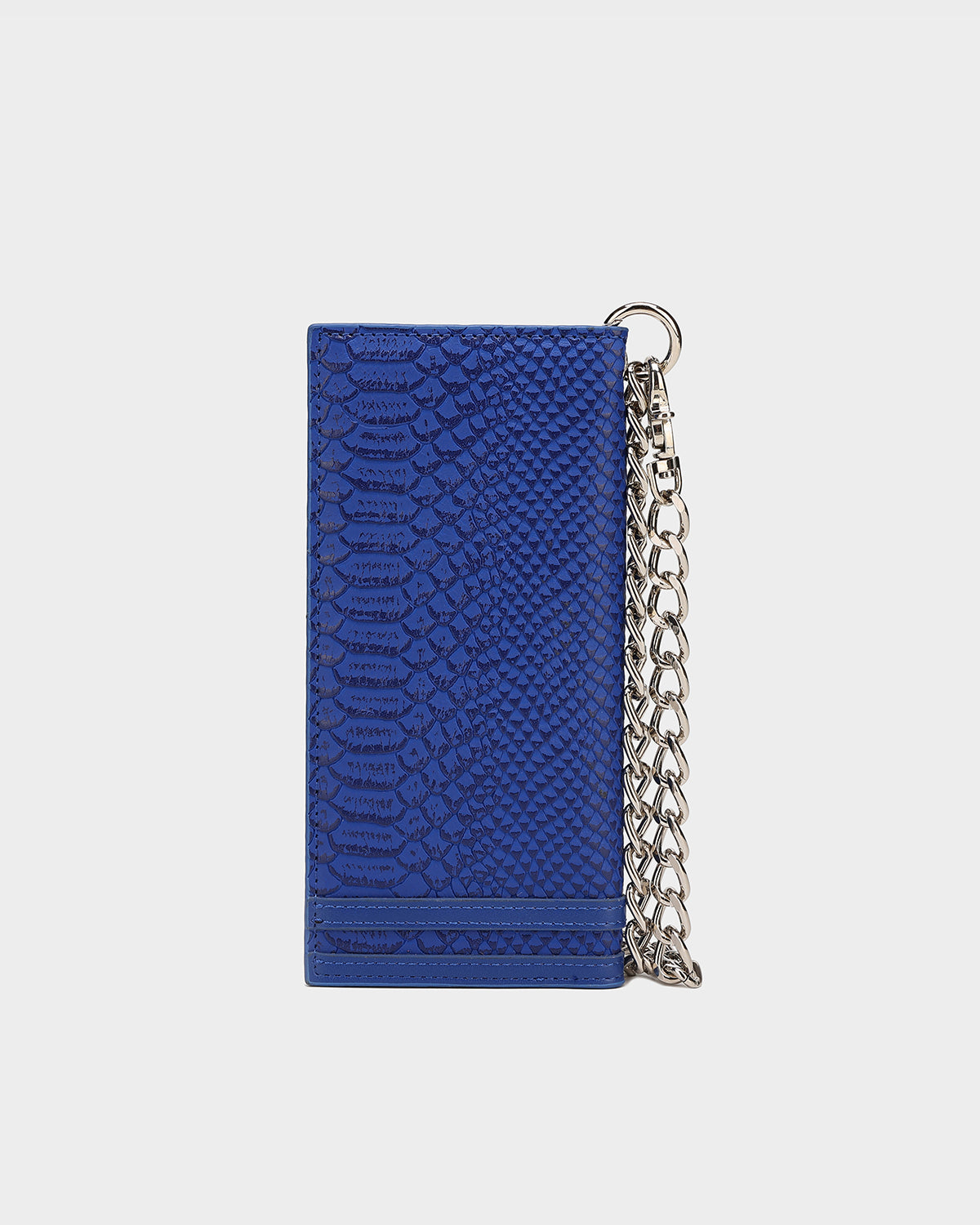 Apollo 1 Chain Wallet for Men - Royal Blue Genuine Leather Bifold Wallet with RFID Protection - Perfect for Everyday Use, Travel & Business