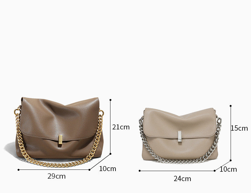 Stylish Crossbody Chain Shoulder Bag for Women - Fashionable & Lightweight Purse for Daily Use, Work, and Evening Events
