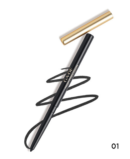 Precision Eyeliner Pencil - Waterproof & Long-Lasting for Sensitive Eyes | Perfect for Daily Makeup, Smoky Eyes & Professional Looks