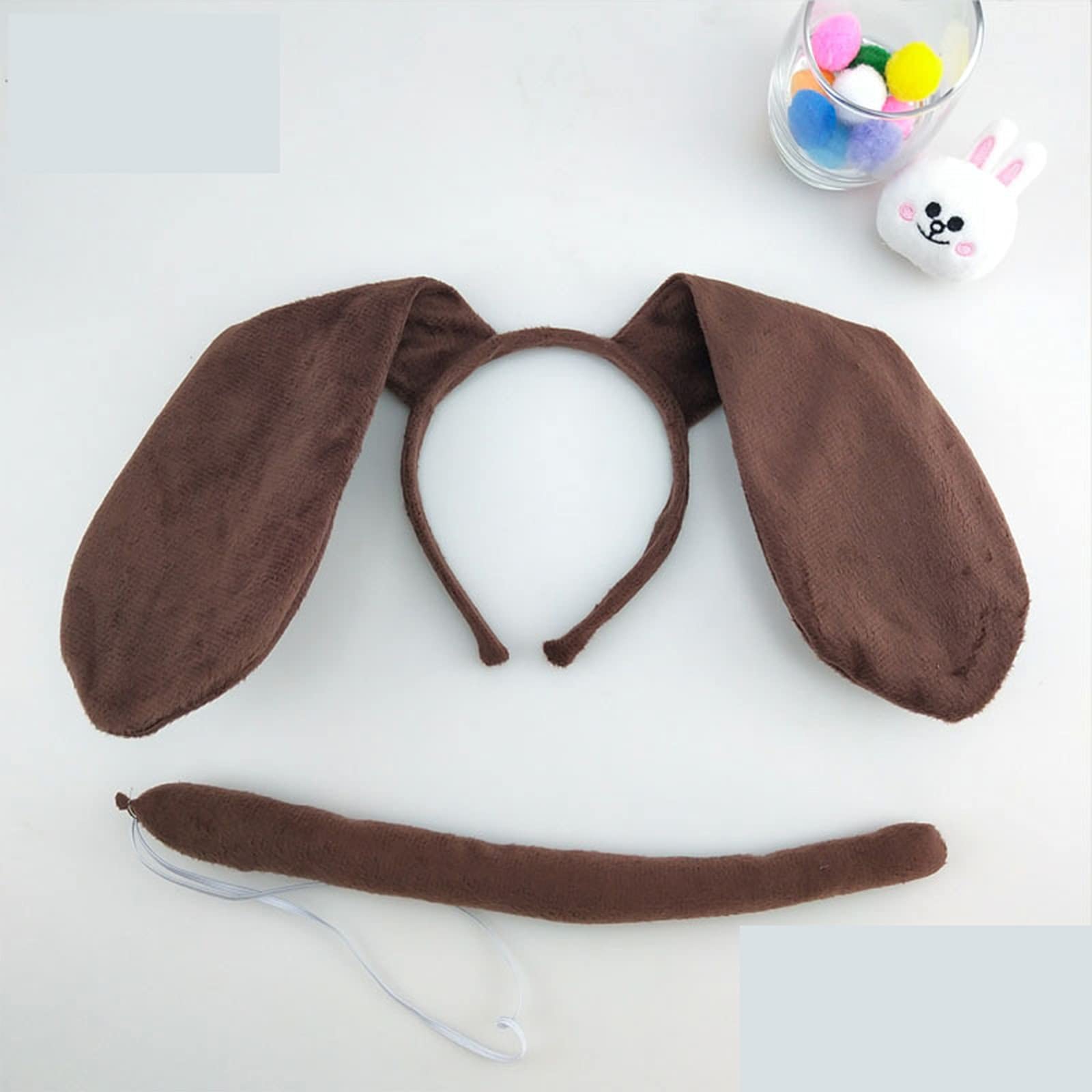 Kids Halloween Costume Set - Puppy Dog Lion Milk Cow Headband Bow Tie Tail Accessories for Dress Up | Perfect for Halloween Parties, Trick or Treating & Photo Shoots