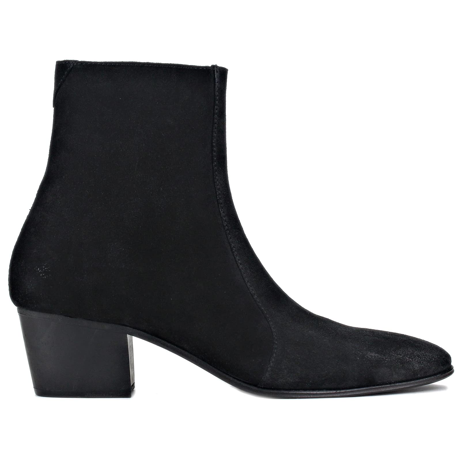 OSSTONE Men's Chelsea Ankle Boots - Genuine Leather Chukka Boots with Casual Heel - Retro Dress Boots for Men (JY040-US) - Perfect for Office, Date Night & Casual Outings