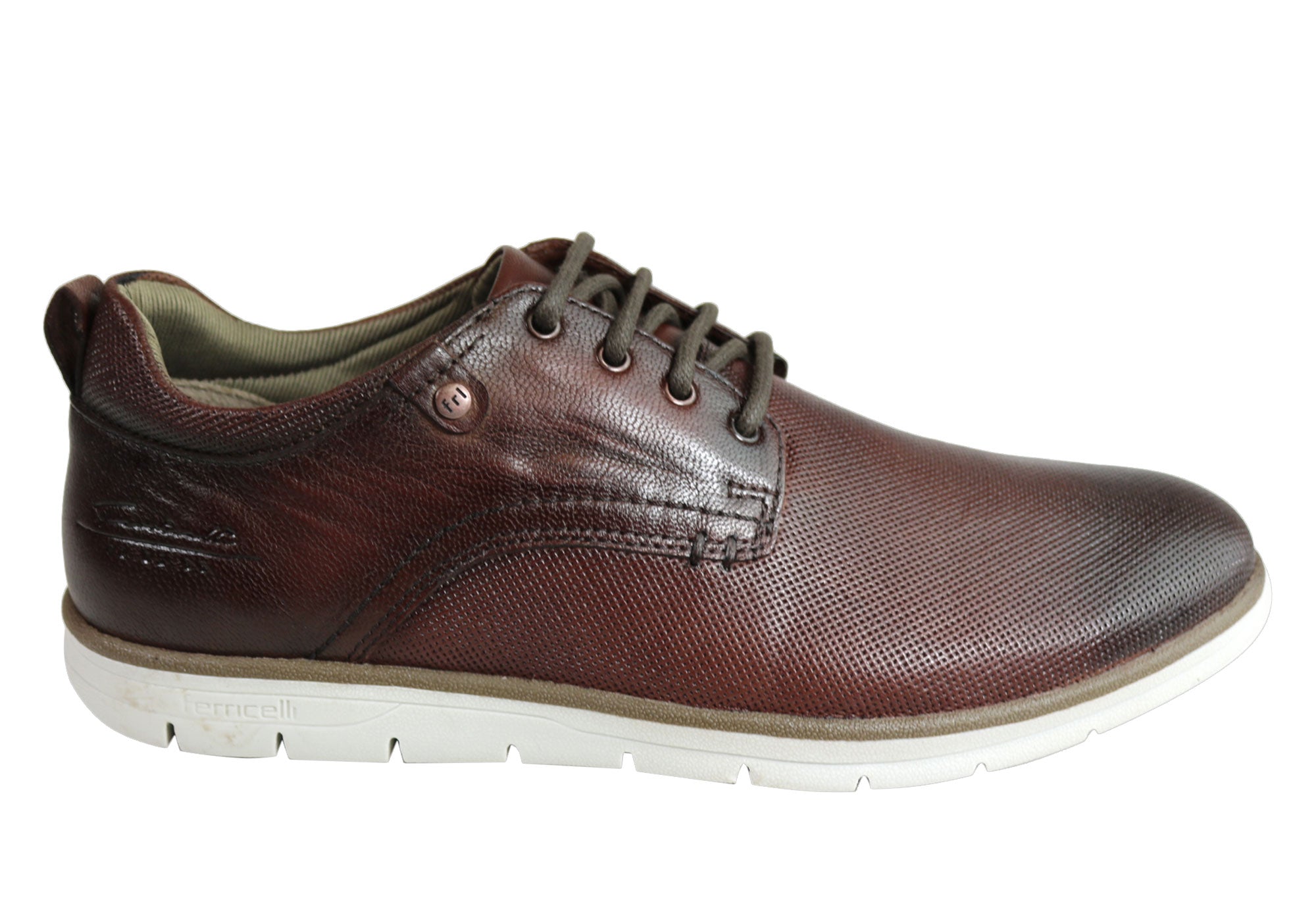 Ferricelli Stevie Men's Genuine Leather Dress Casual Shoes - Handcrafted in Brazil - Perfect for Office, Weddings & Formal Events