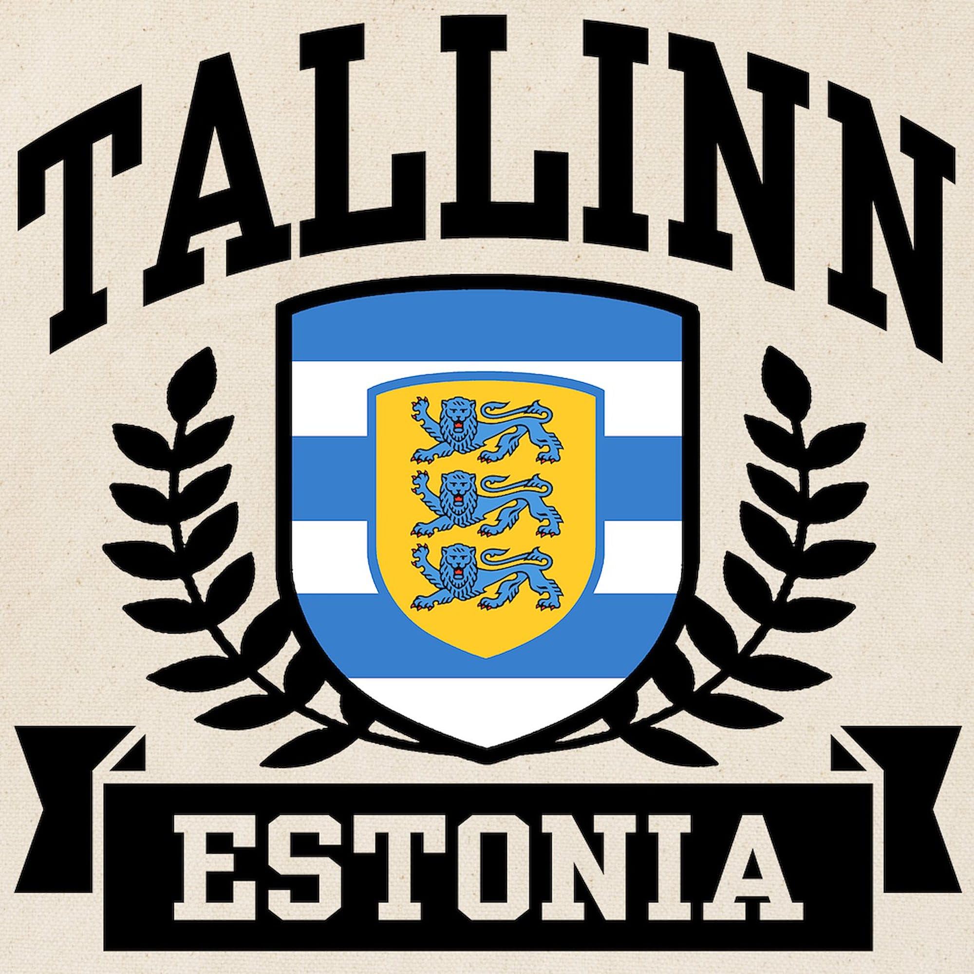 Stylish Tallinn Estonia Tote Bag - Natural Canvas Reusable Shopping Bag for Groceries, Beach & Daily Use