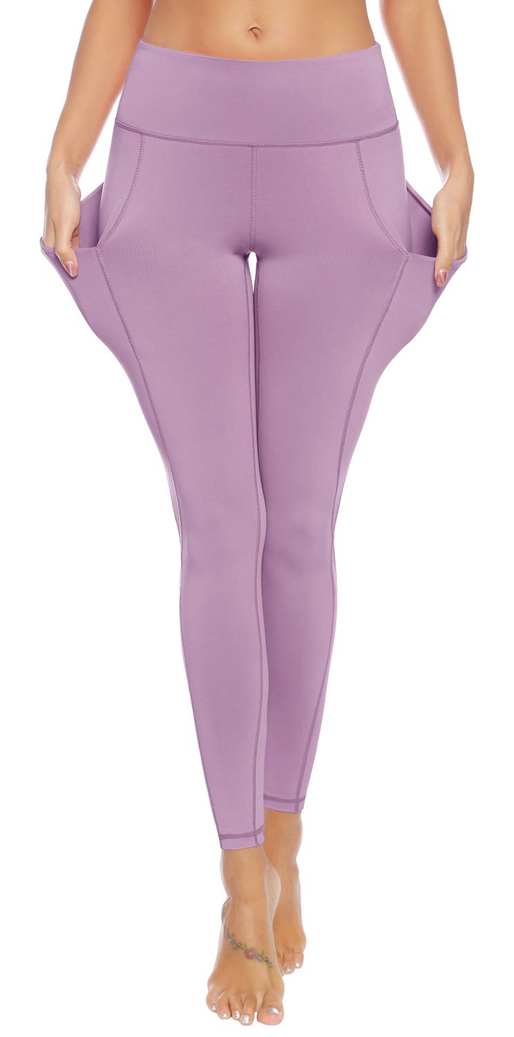 High Waisted Leggings for Women with Pockets - Stretchy Yoga Pants for Workout & Running - Buttery Soft Comfort - Perfect for Gym, Yoga, and Everyday Wear