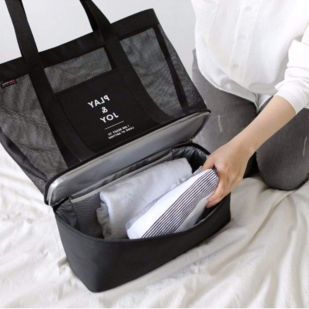 Premium Insulated Picnic Basket - Large Thermal Lunch Tote for Outdoor Camping, Beach Trips & School Lunches - Portable Multifunctional Picnic Bag with Ample Storage Space | Perfect for Family Outings, Picnics & Travel Adventures