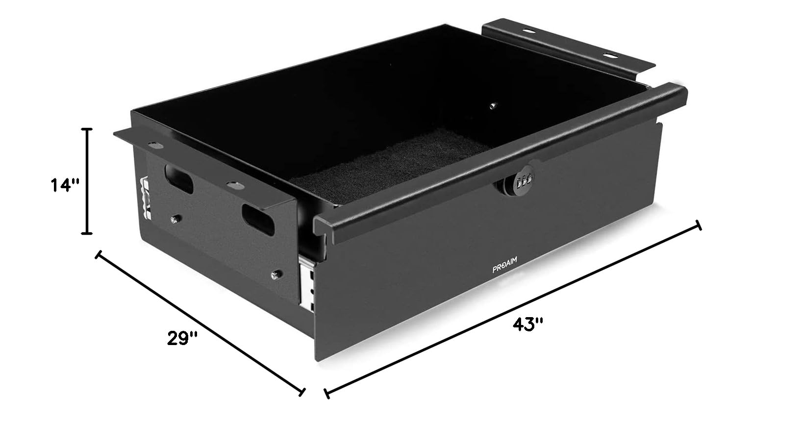 PROAIM Smart Lock Bottom Drawer for Audio Video Camera Accessories & Tools - Secure Storage for Soundchief Cart Workstation with 3-Digit Combination Lock (CT-SDCF-SD) | Perfect for Film Sets, Photography Studios & Broadcast Equipment Protection