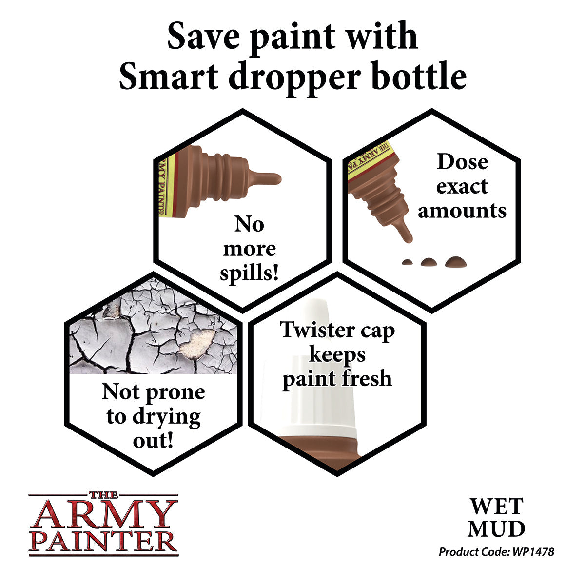 Warpaints Effects: Wet Mud - Realistic Mud Texture Paint for Miniatures & Models - Perfect for War Gaming, Dioramas & Cosplay Effects