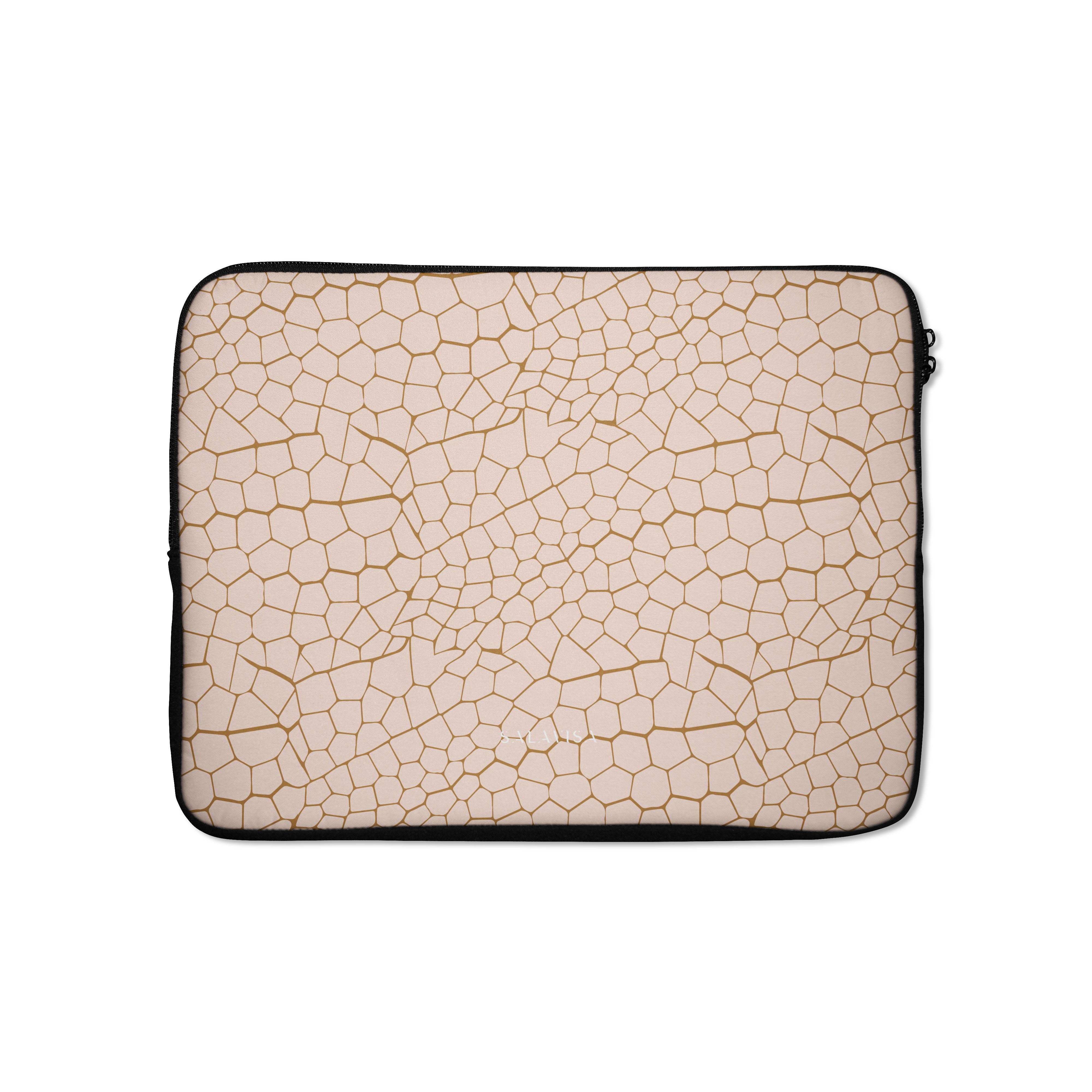 Pink Reptile Print Laptop Sleeve Case - 13-15 Inch Protective Cover for MacBook, Notebook - Stylish & Durable for Work, School, Travel