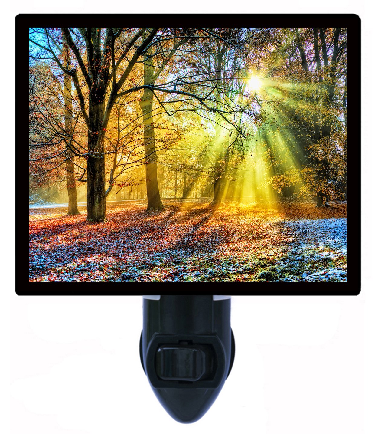 Sunrise Sunset LED Night Light - Landscape & Trees Design for Bedroom, Nursery, Kids Room - Soft Glow for Nighttime Comfort & Relaxation