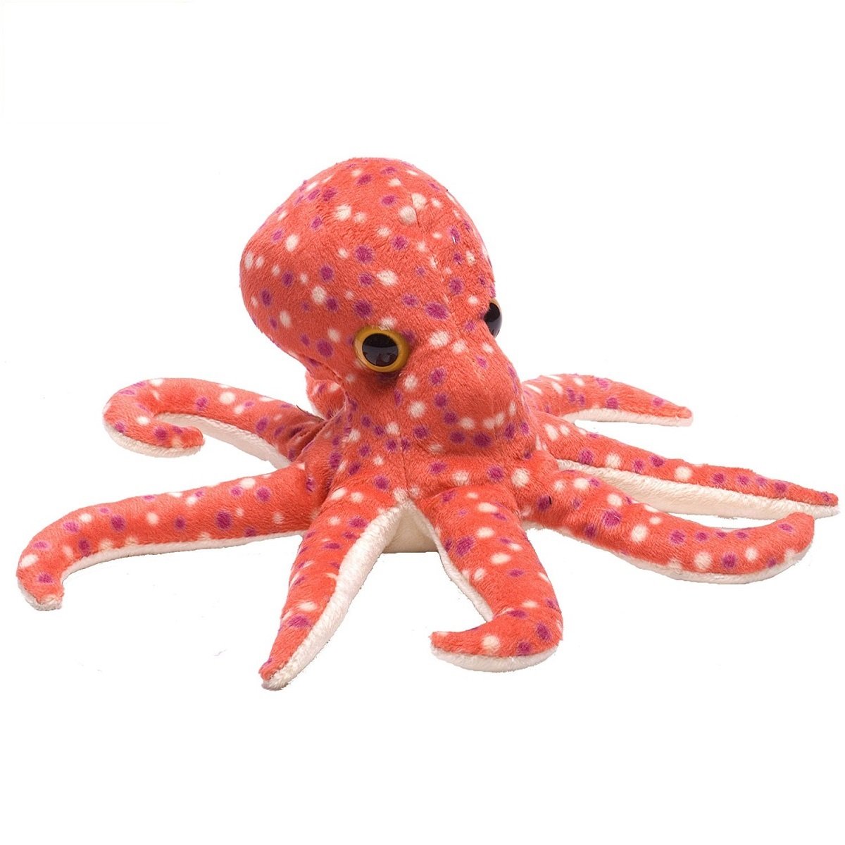 Wild Republic 7-inch Octopus Plush Stuffed Animal - Soft & Cuddly Hug’ems Toy for Kids, Best Gift for Birthdays & Christmas | Perfect for Bedtime Snuggles & Playtime Fun