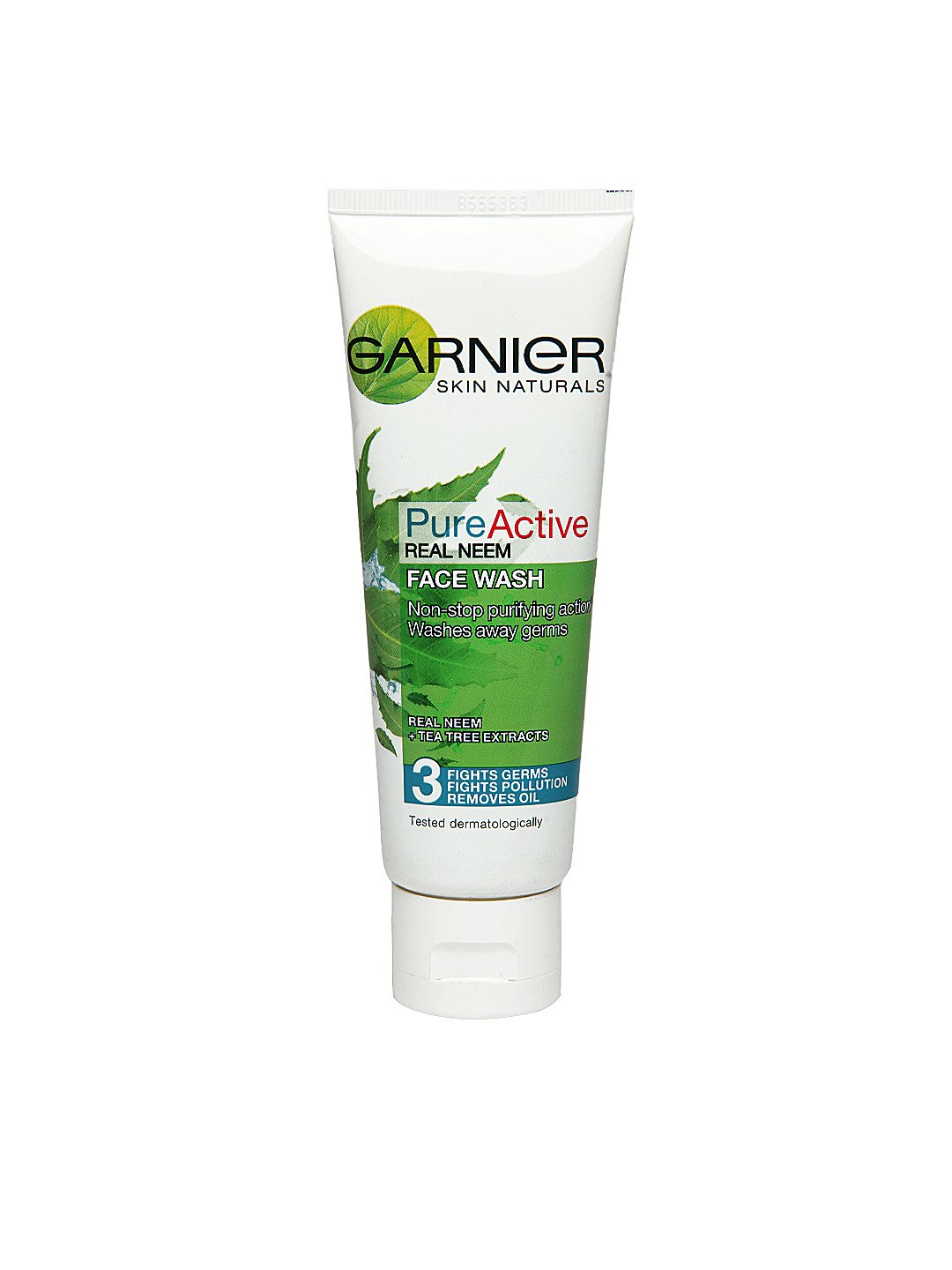 Garnier Pure Active Neem Face Wash for Acne & Oily Skin - 100ml Cleansing Face Wash with Natural Neem Extract - Perfect for Daily Skincare Routine & Deep Pore Cleansing