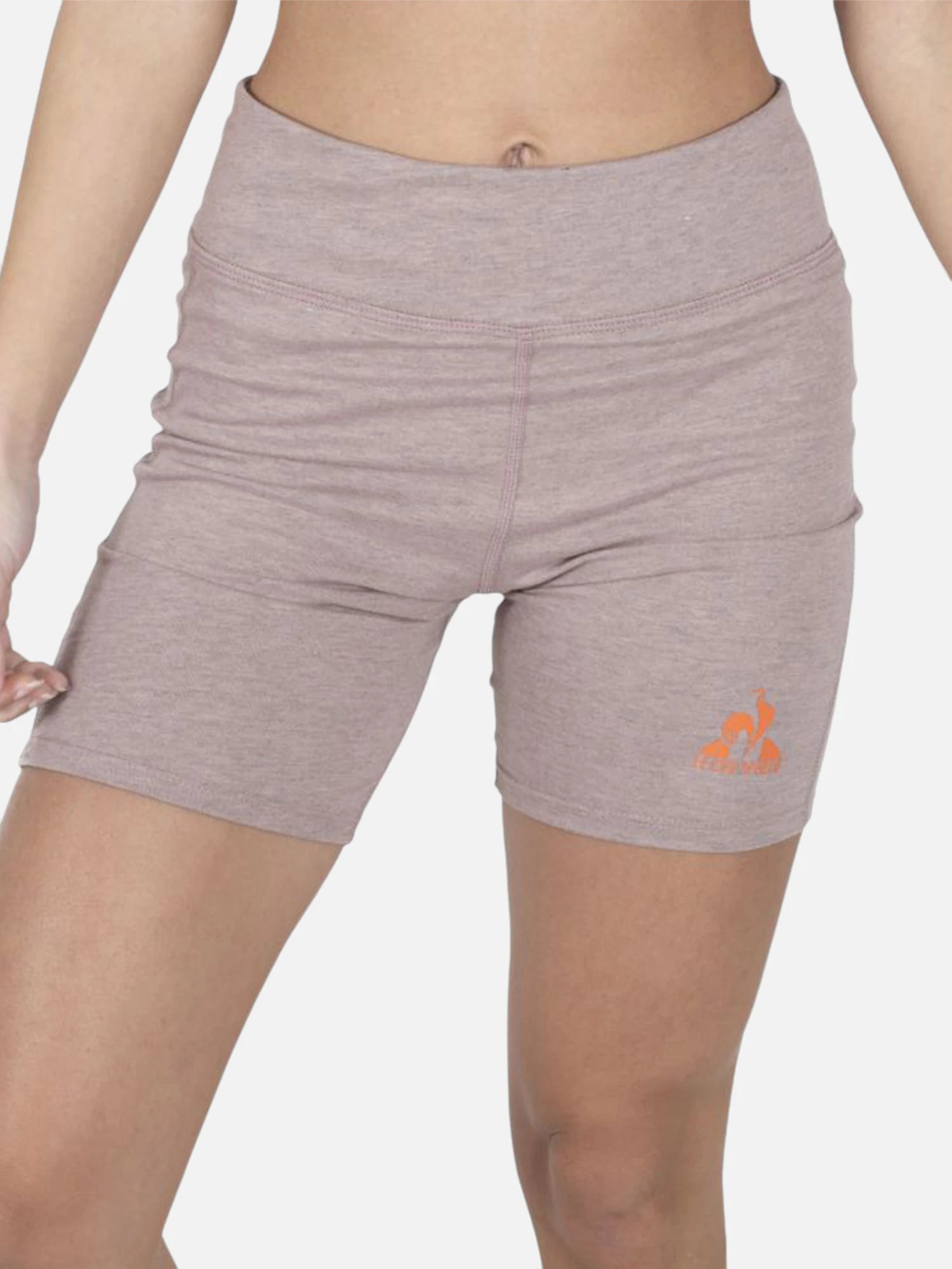 **Le Coq Sportif Women's Biker Training Leggings - High Waist Yoga Pants for Cycling, Gym & Workout - Pink (Rosa)**