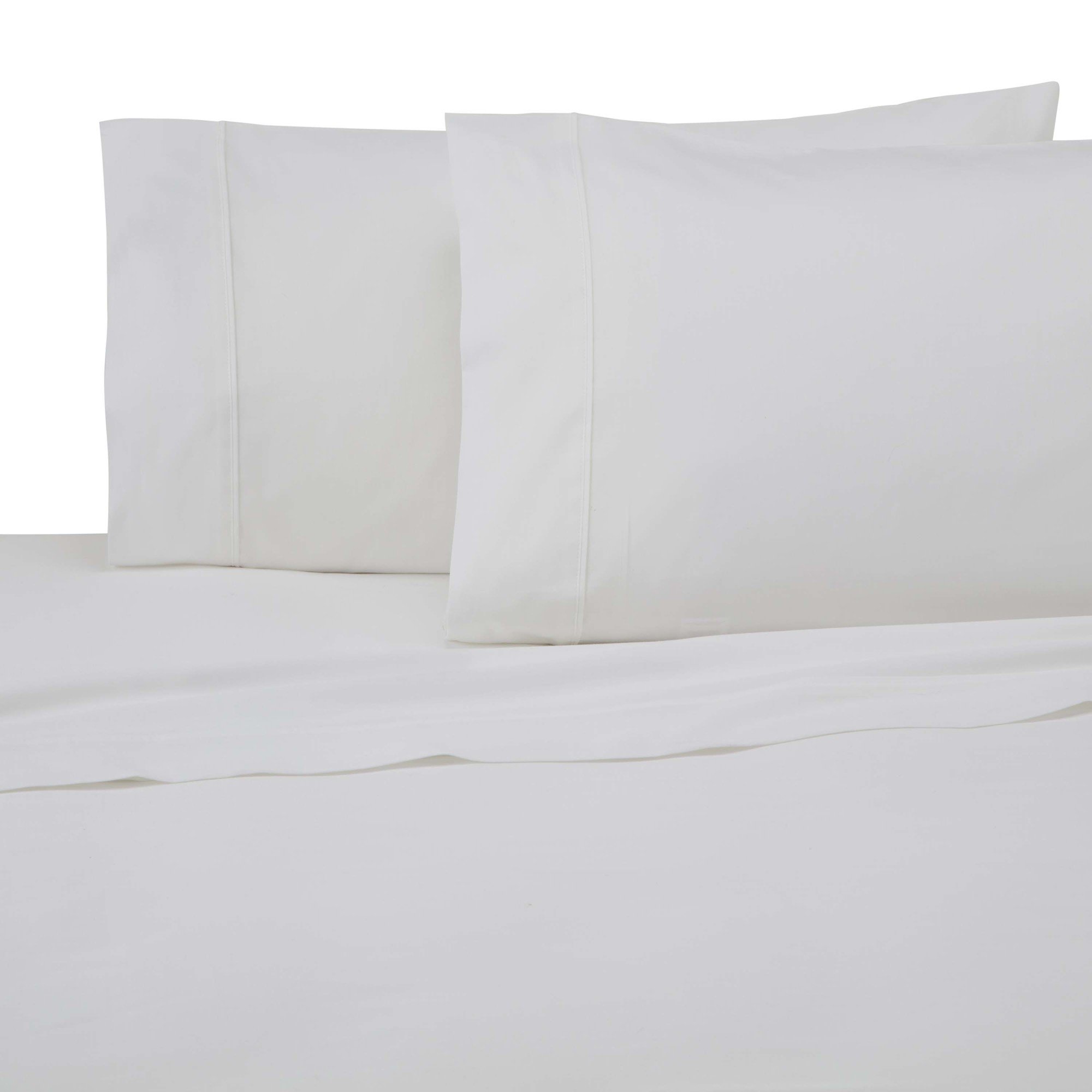 1S18824 300 Thread Count King Size Sheet Set - Premium White Bed Sheets for Luxurious Comfort & Elegant Bedroom Decor