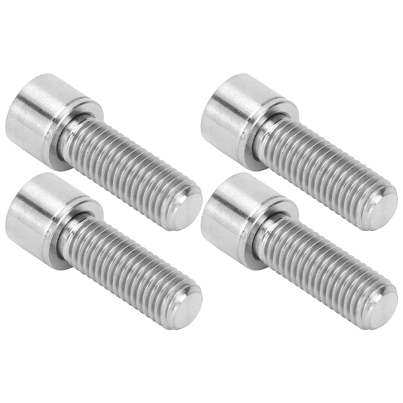 Keenso M7x20mm Alloy Headset Stem Screws - 4 Pack Silver Bike Handlebar Bolts | Durable Cycling Accessory for Mountain & Road Bikes | Perfect for Stem Replacement & Bike Maintenance