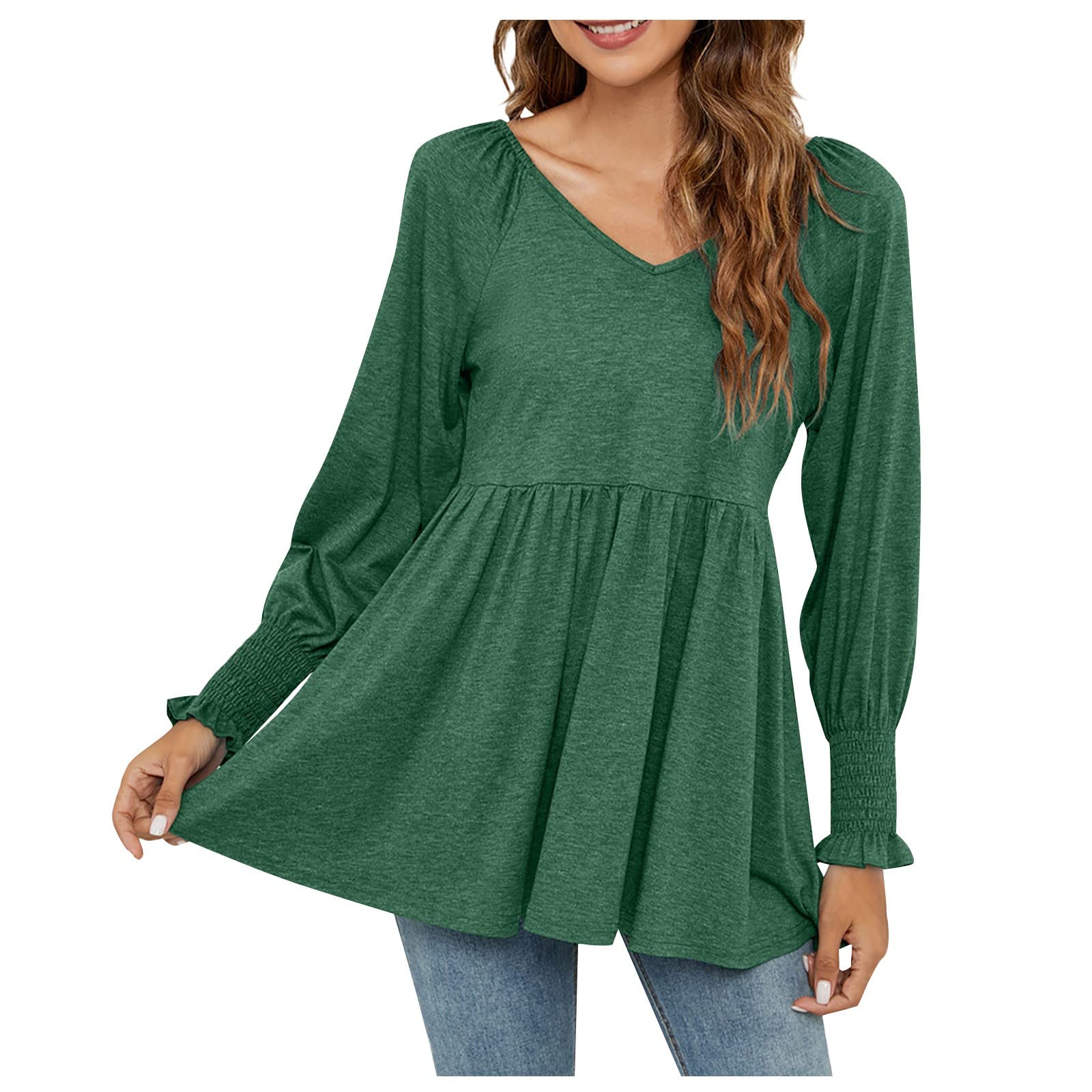 Plus Size Work Tops for Women - Crewneck Office & Hiking Shirts for Outdoor & Professional Wear